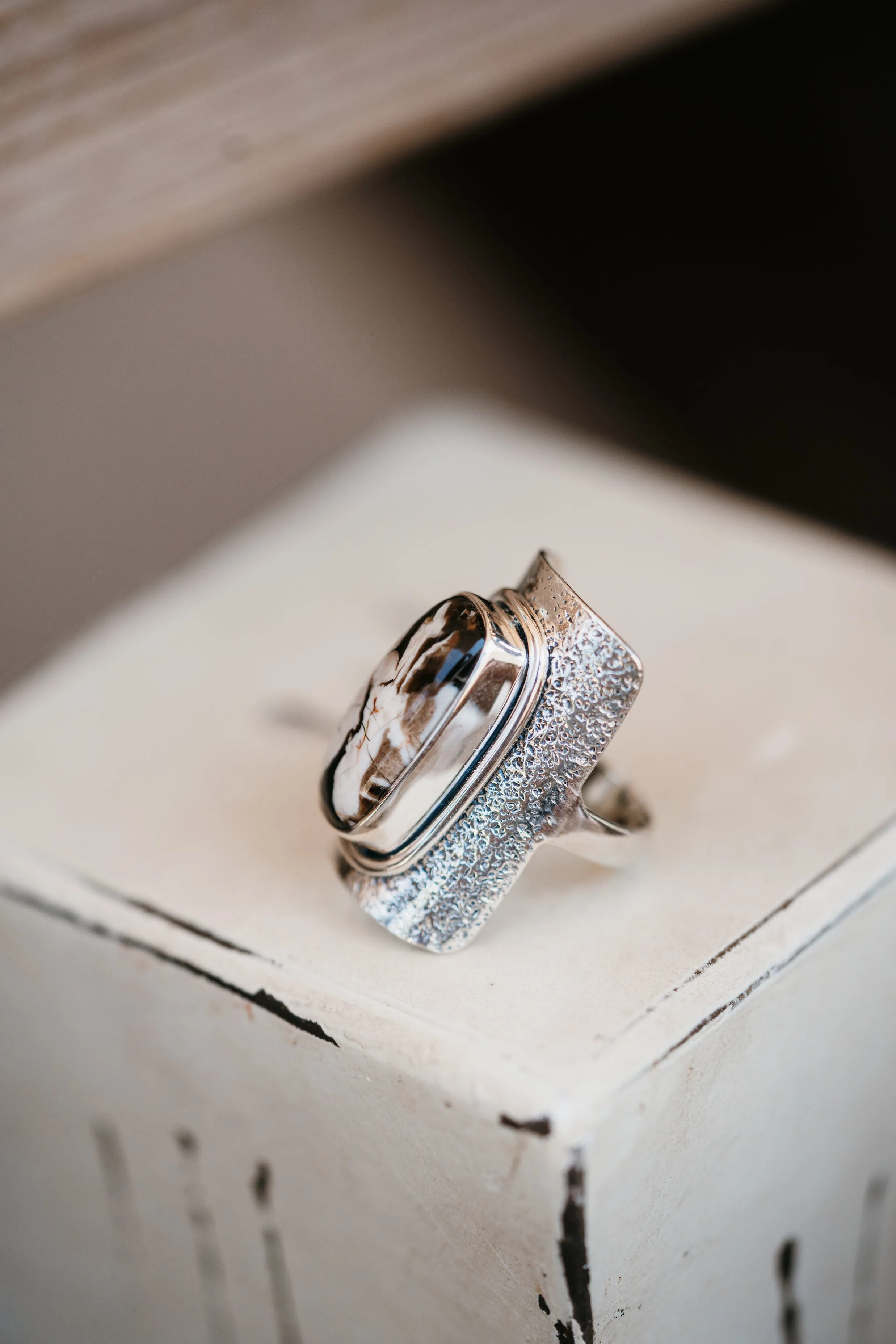 Saylor Ring | Peanutwood Jasper sold by Goldie Lew product image thumbnail 3