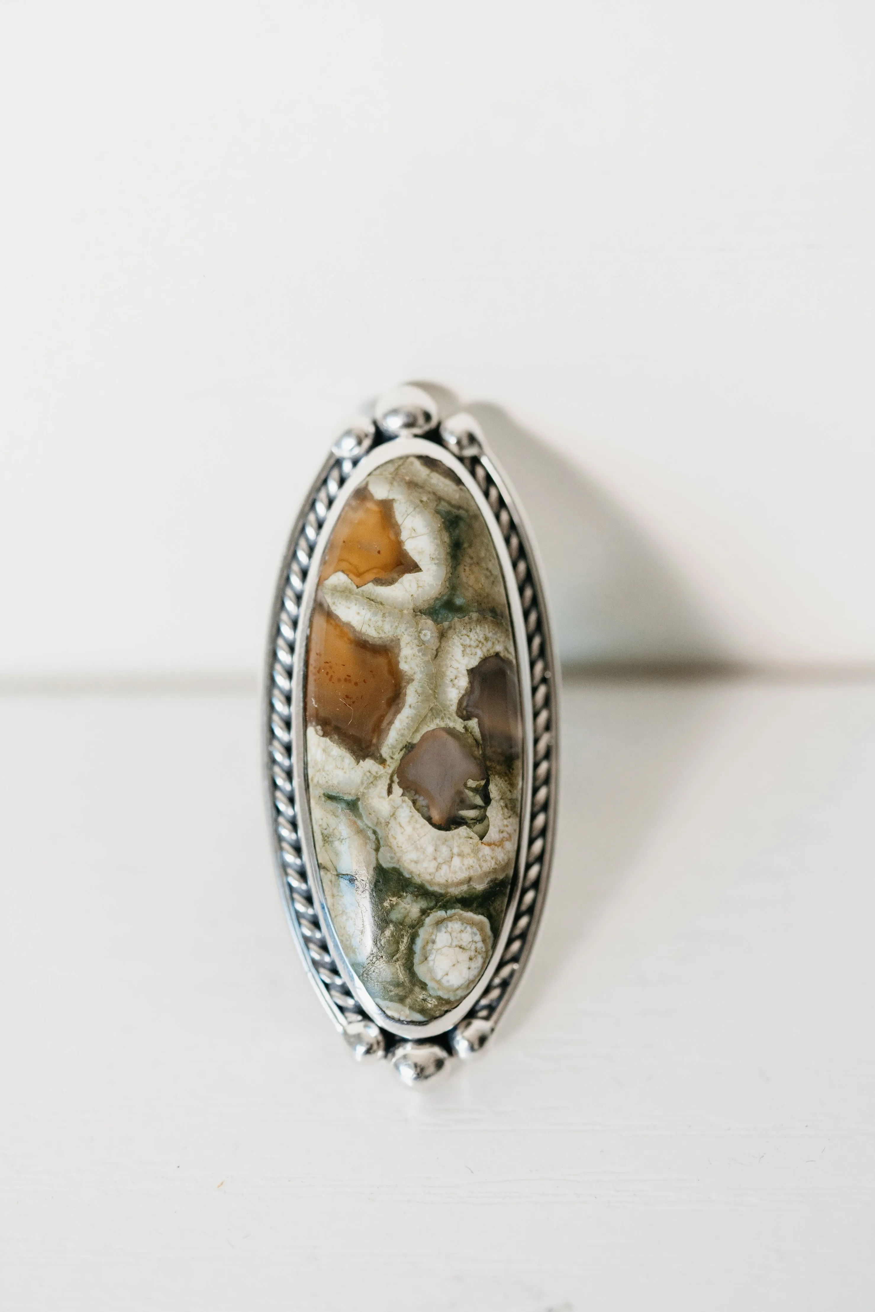 Carlisa Ring | Rainforest Jasper sold by Goldie Lew product image thumbnail 2