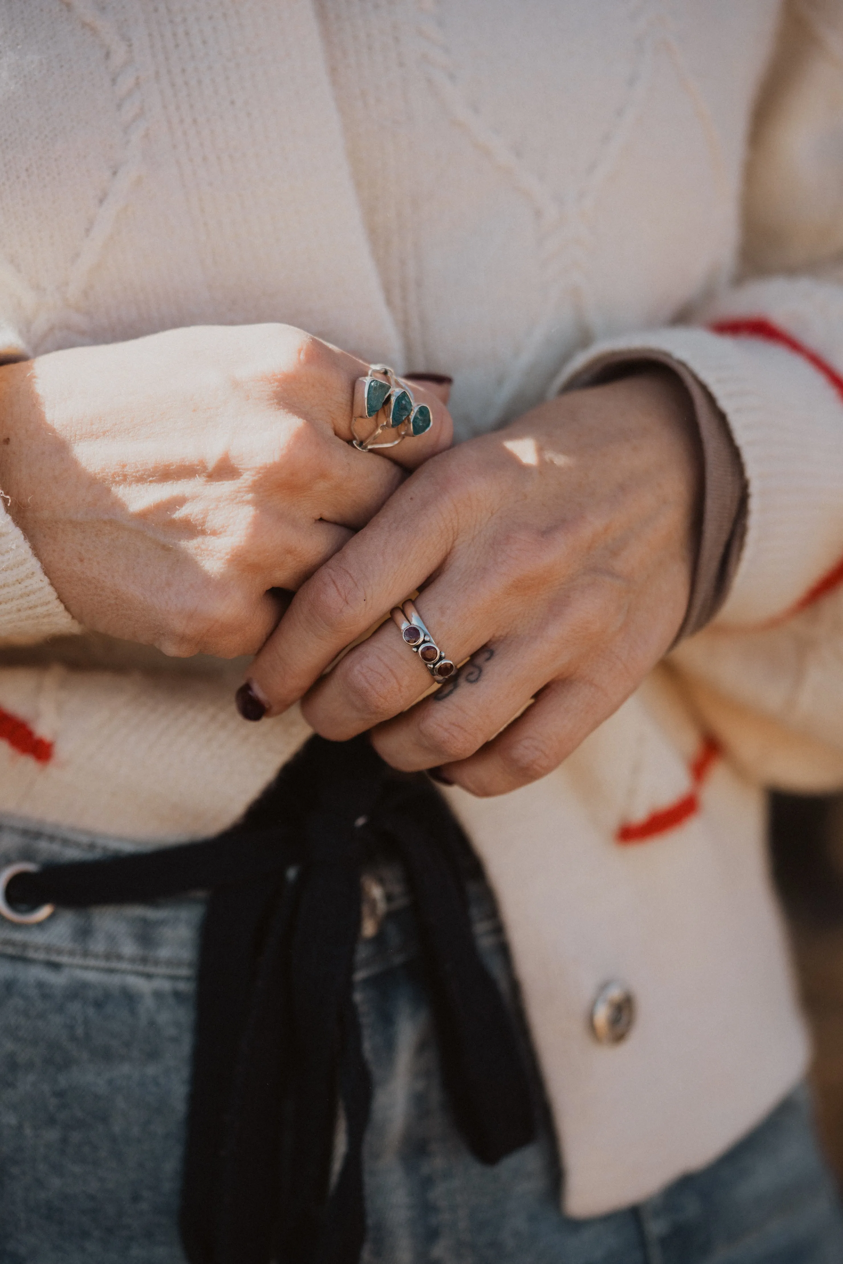 Zara Ring | Ruby sold by Goldie Lew product image thumbnail 2