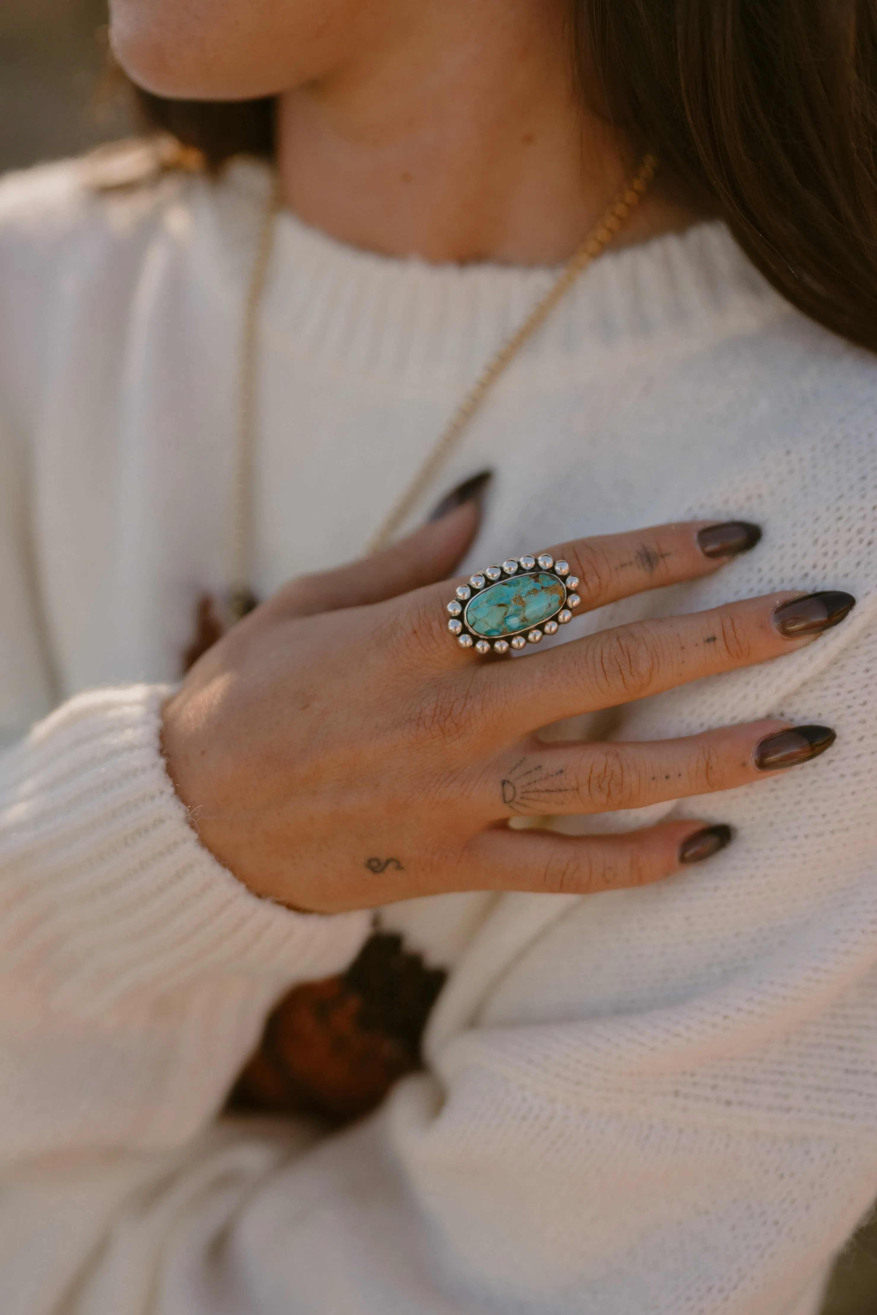 Lonestar Ring | Turquoise sold by Goldie Lew product image thumbnail 2