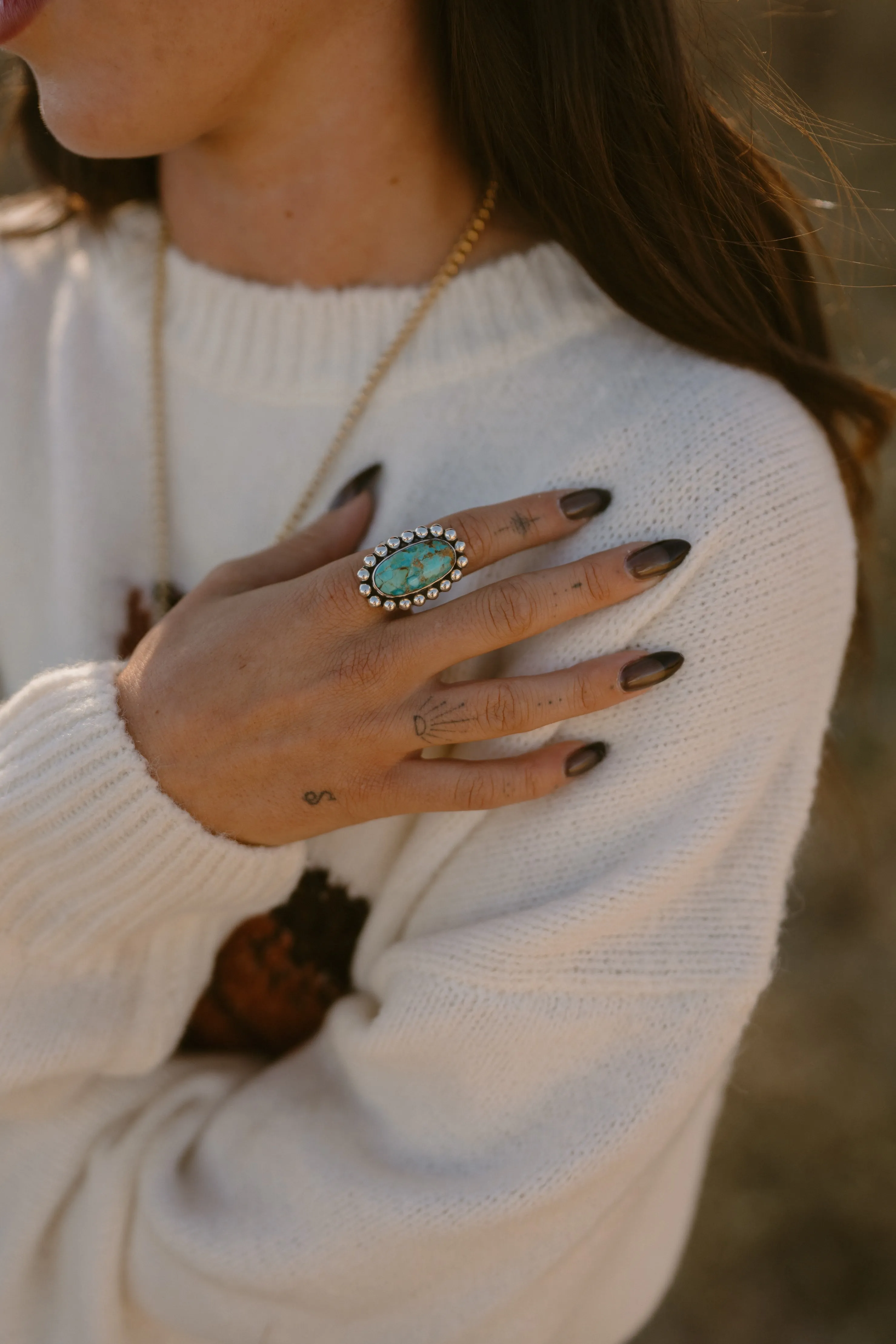 Lonestar Ring | Turquoise sold by Goldie Lew product image thumbnail 3