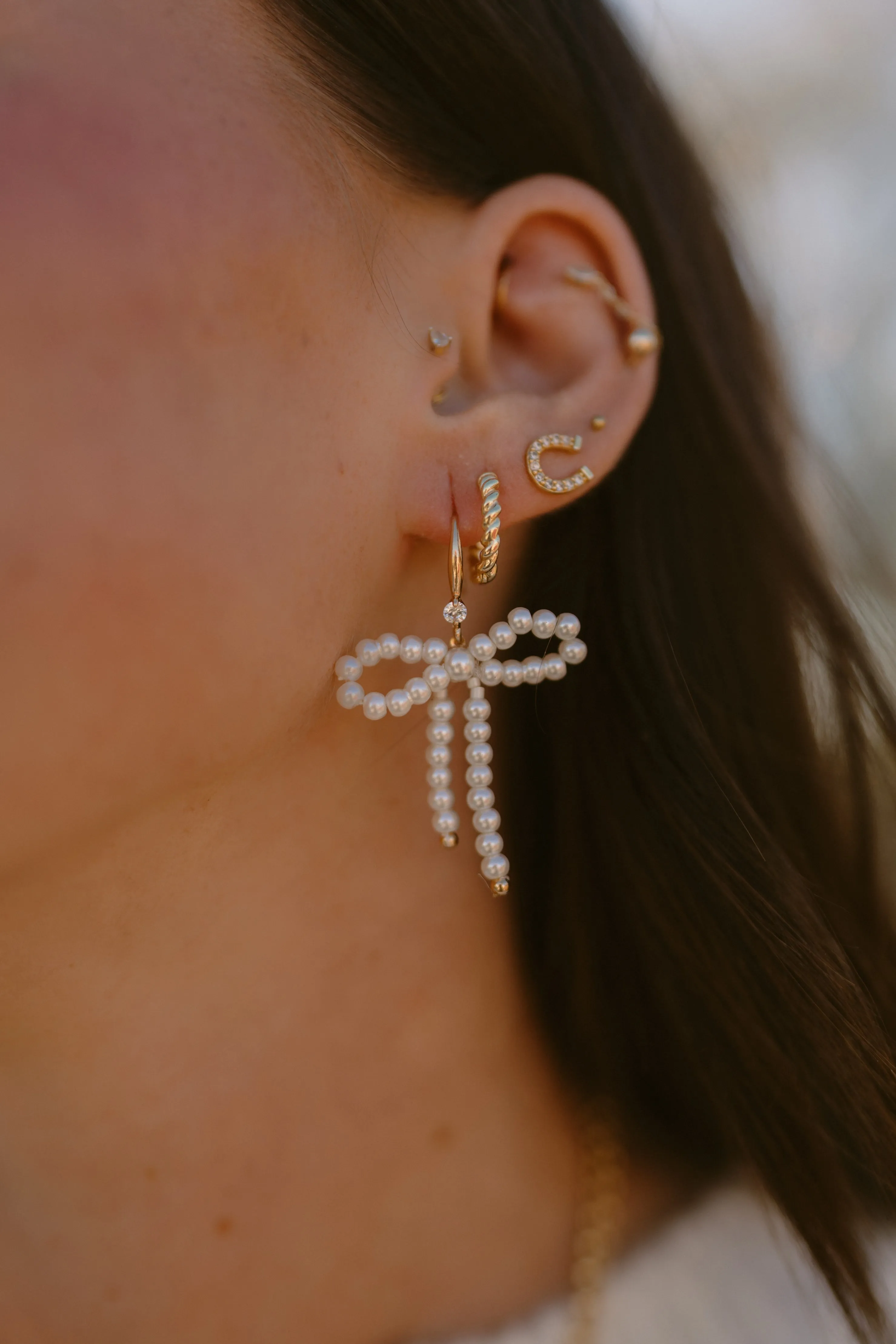 Bow + Glow Earrings sold by Goldie Lew product image thumbnail 2