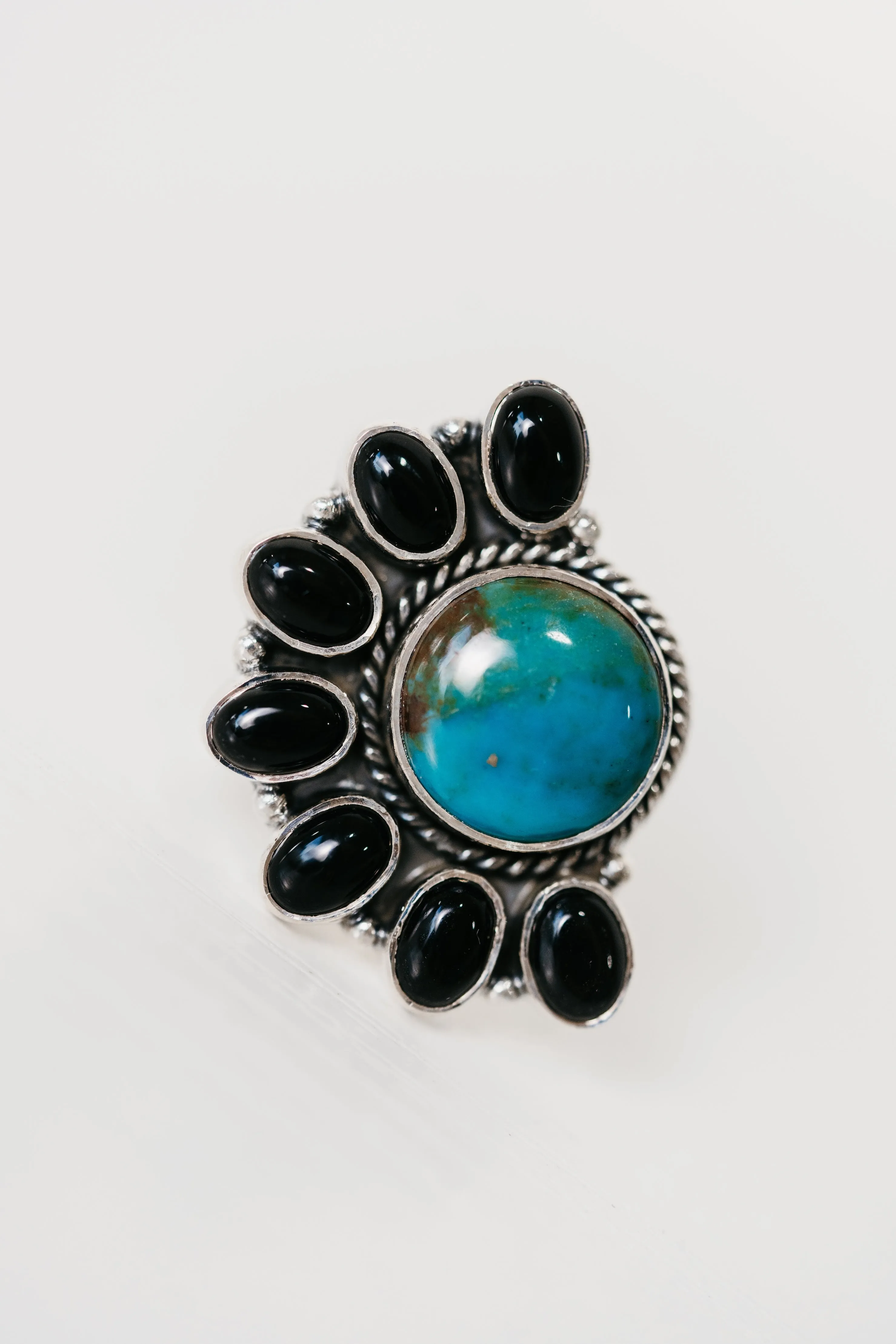 Stellan Ring | Black Onyx + Turquoise sold by Goldie Lew