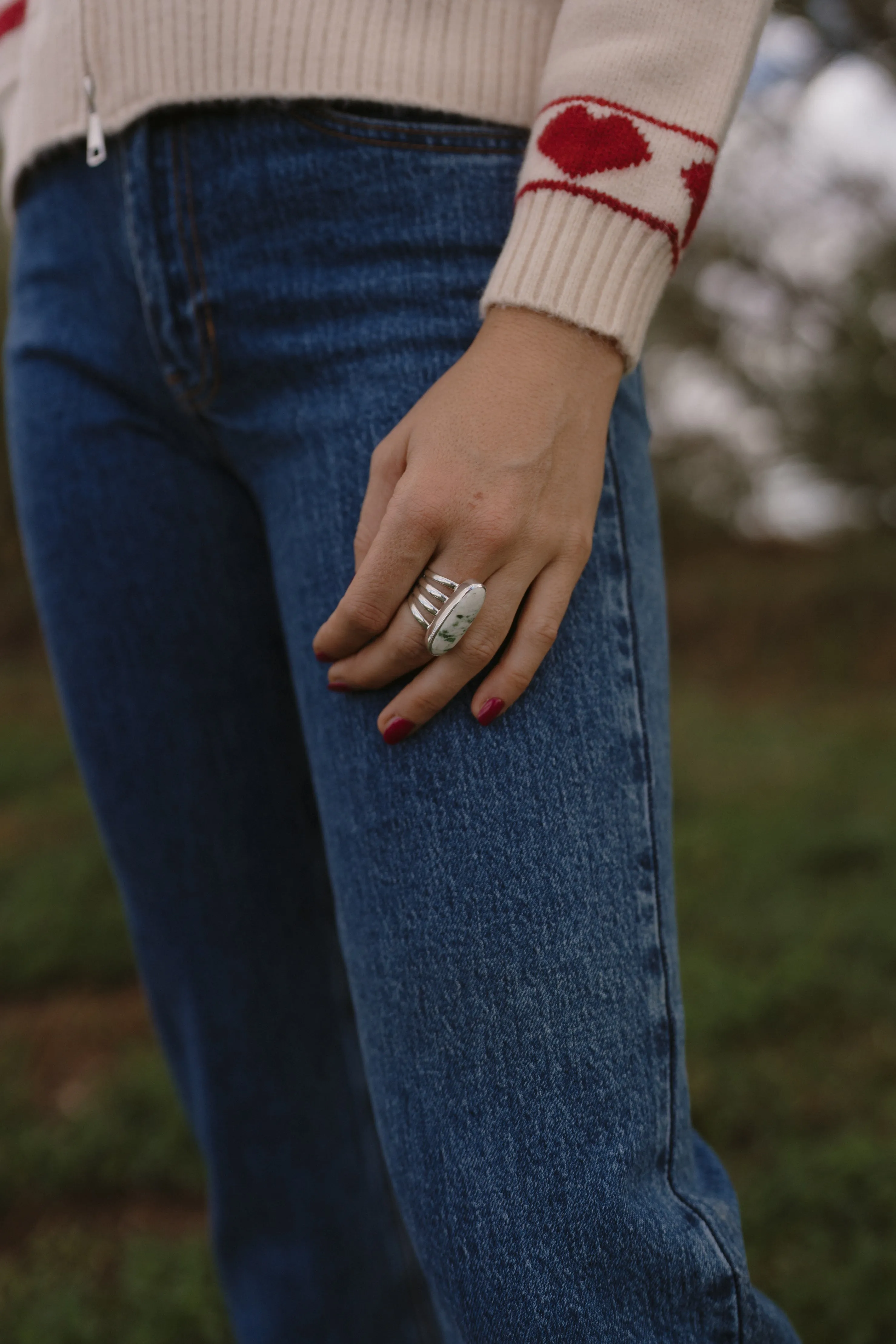 Cheyenne Ring | Susorite Quartz sold by Goldie Lew product image thumbnail 2