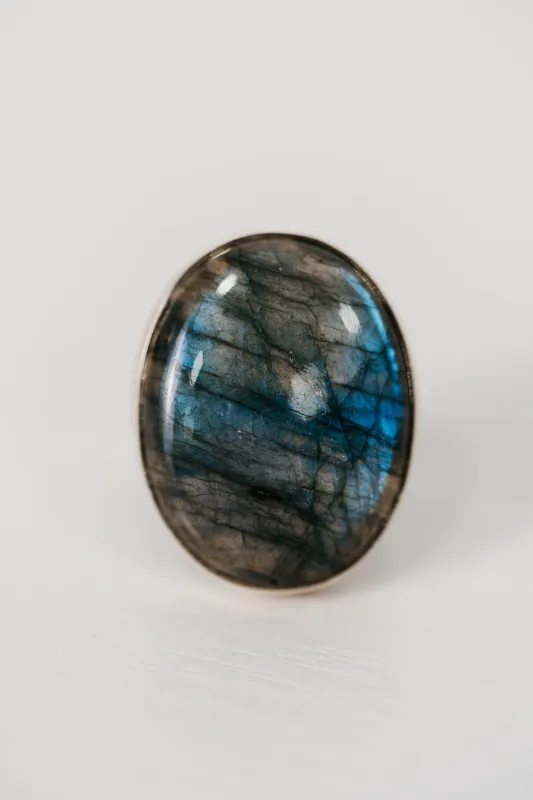 Winnifred Ring | Labradorite sold by Goldie Lew