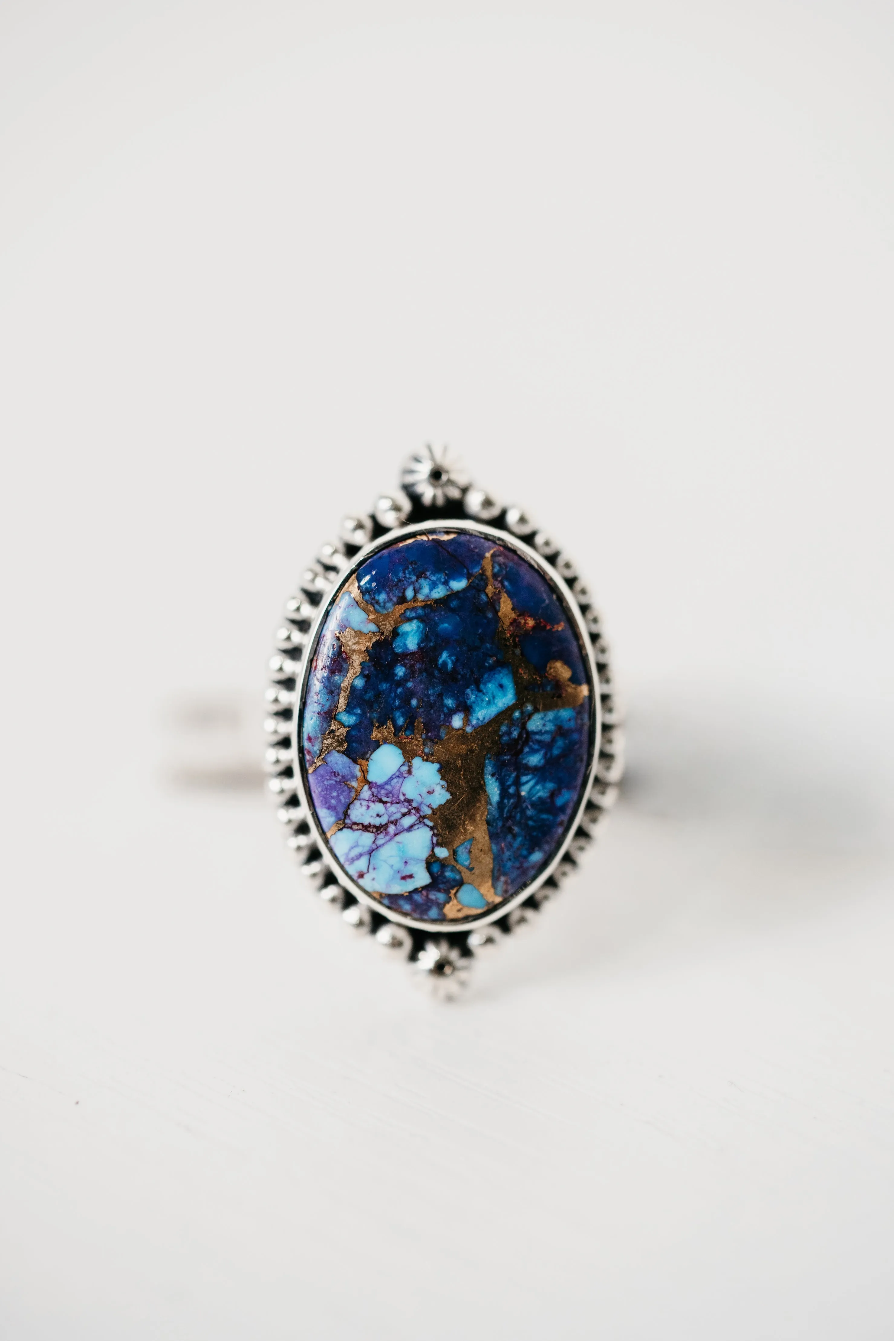 Aaliyah Ring | Purple Turquoise sold by Goldie Lew product image thumbnail 2