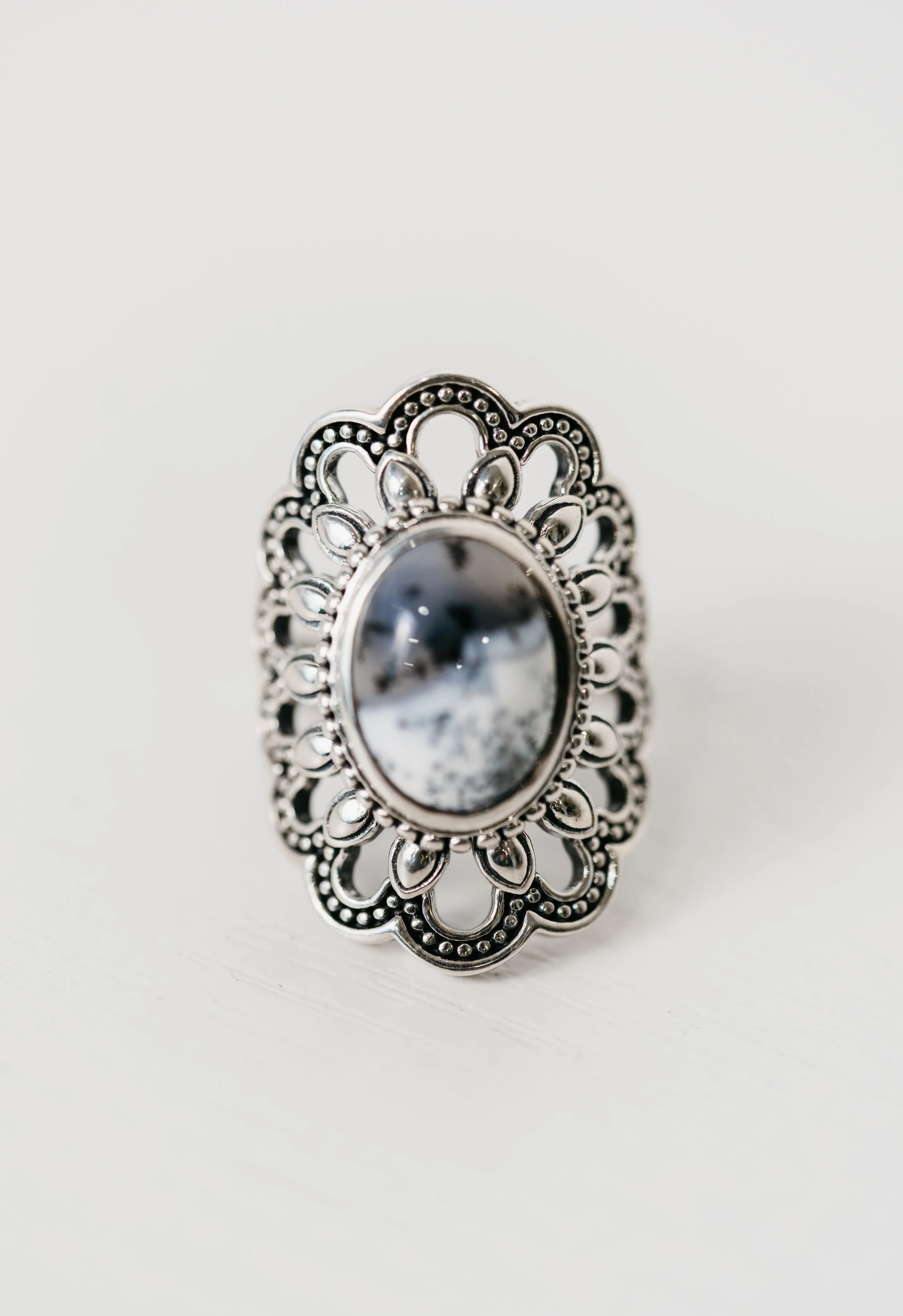 Amantha Ring | Dendritic Opal sold by Goldie Lew product image thumbnail 2