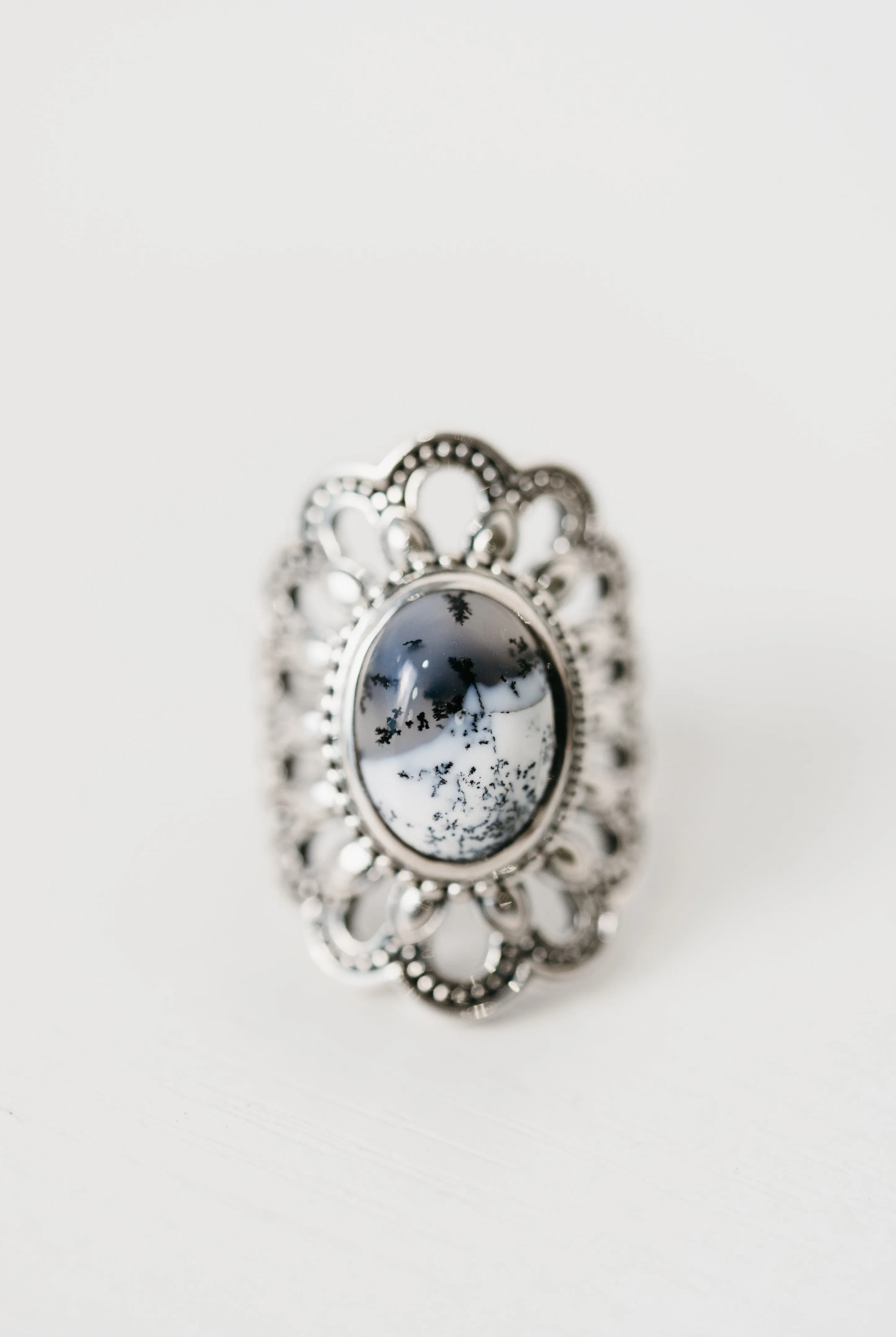 Amantha Ring | Dendritic Opal sold by Goldie Lew product image thumbnail 3