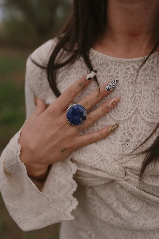 Adria Ring | Sodalite sold by Goldie Lew