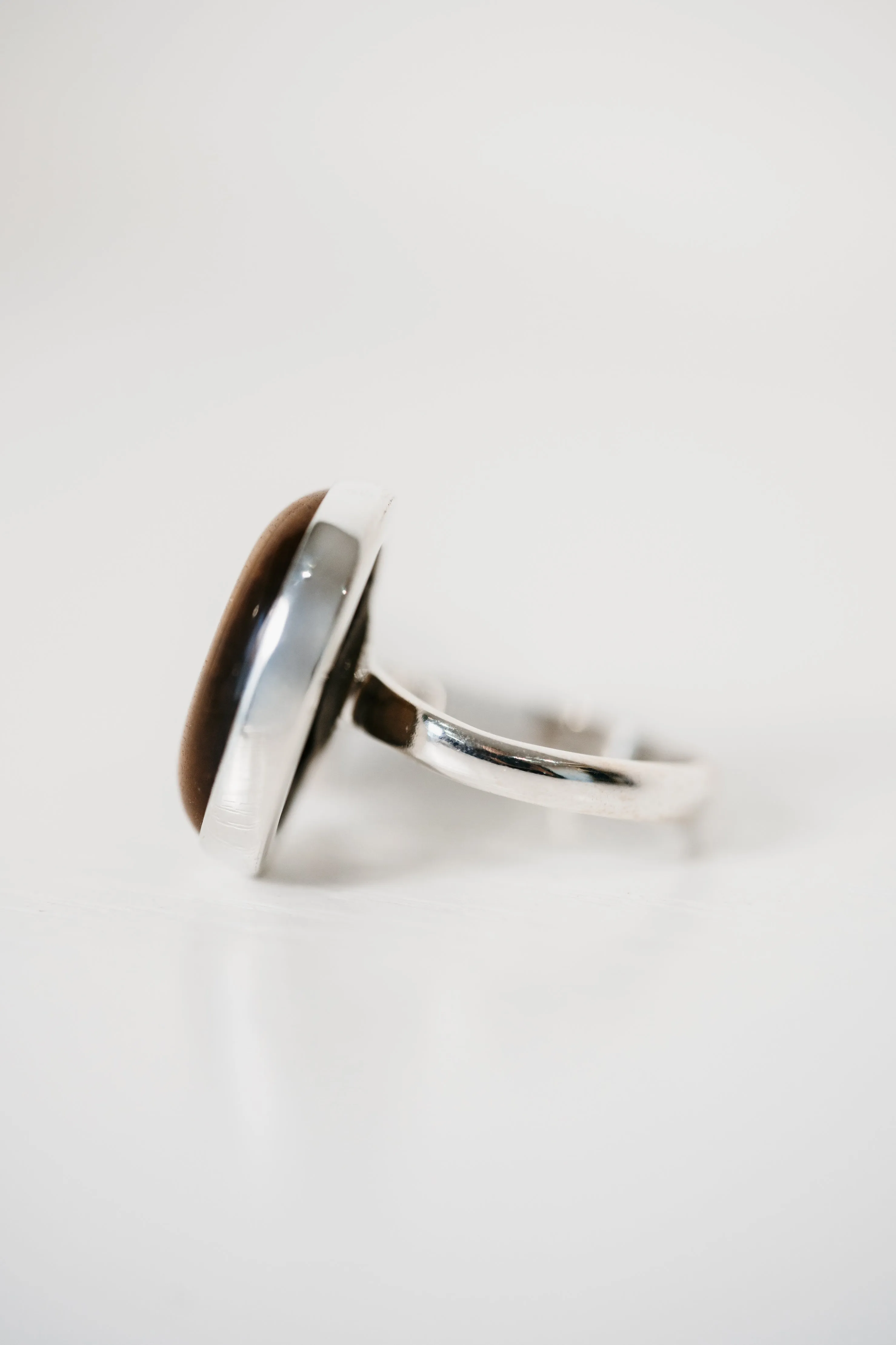 Randy Ring | Tiger's Eye + Smoky Quartz sold by Goldie Lew product image thumbnail 5