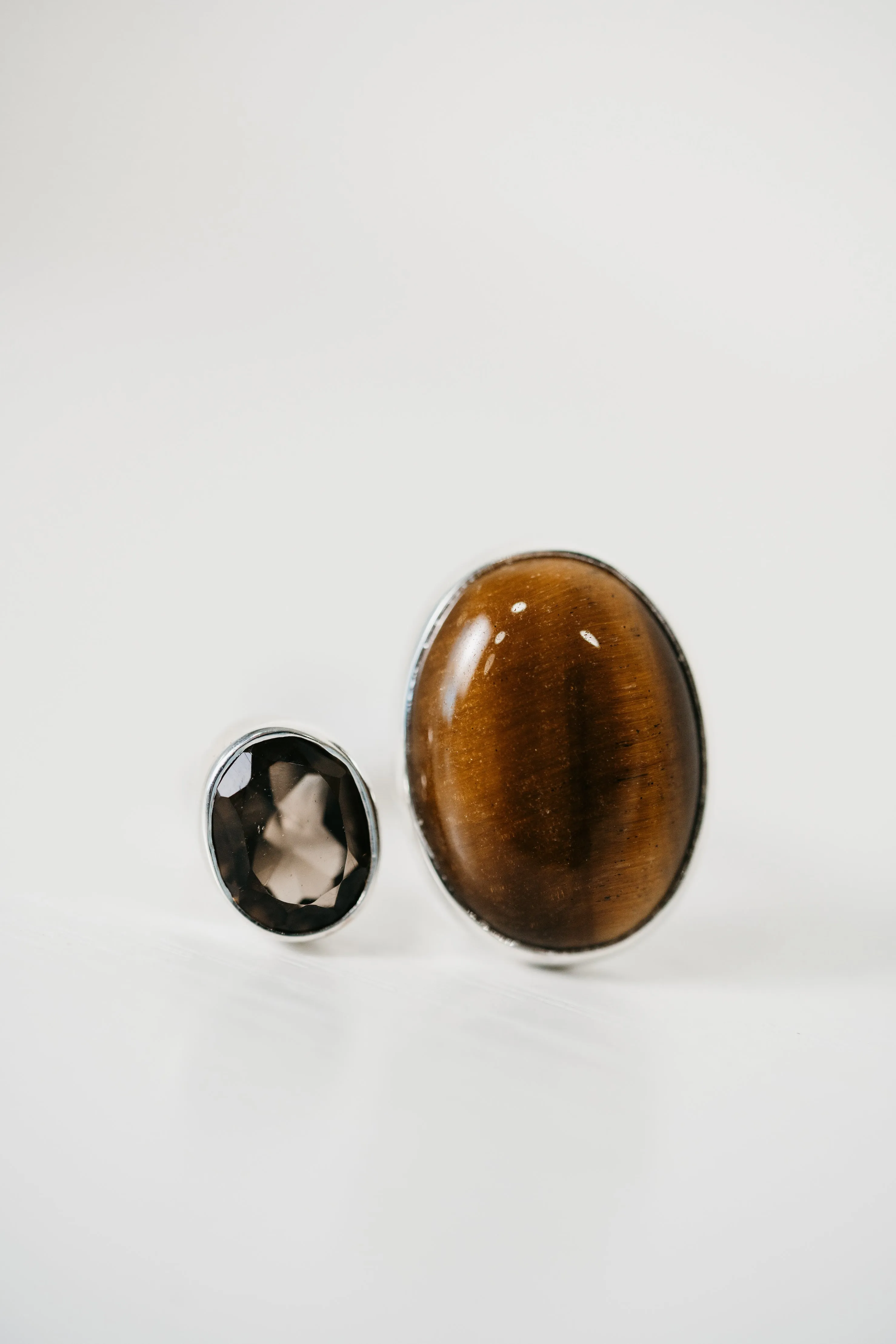 Randy Ring | Tiger's Eye + Smoky Quartz sold by Goldie Lew product image thumbnail 4