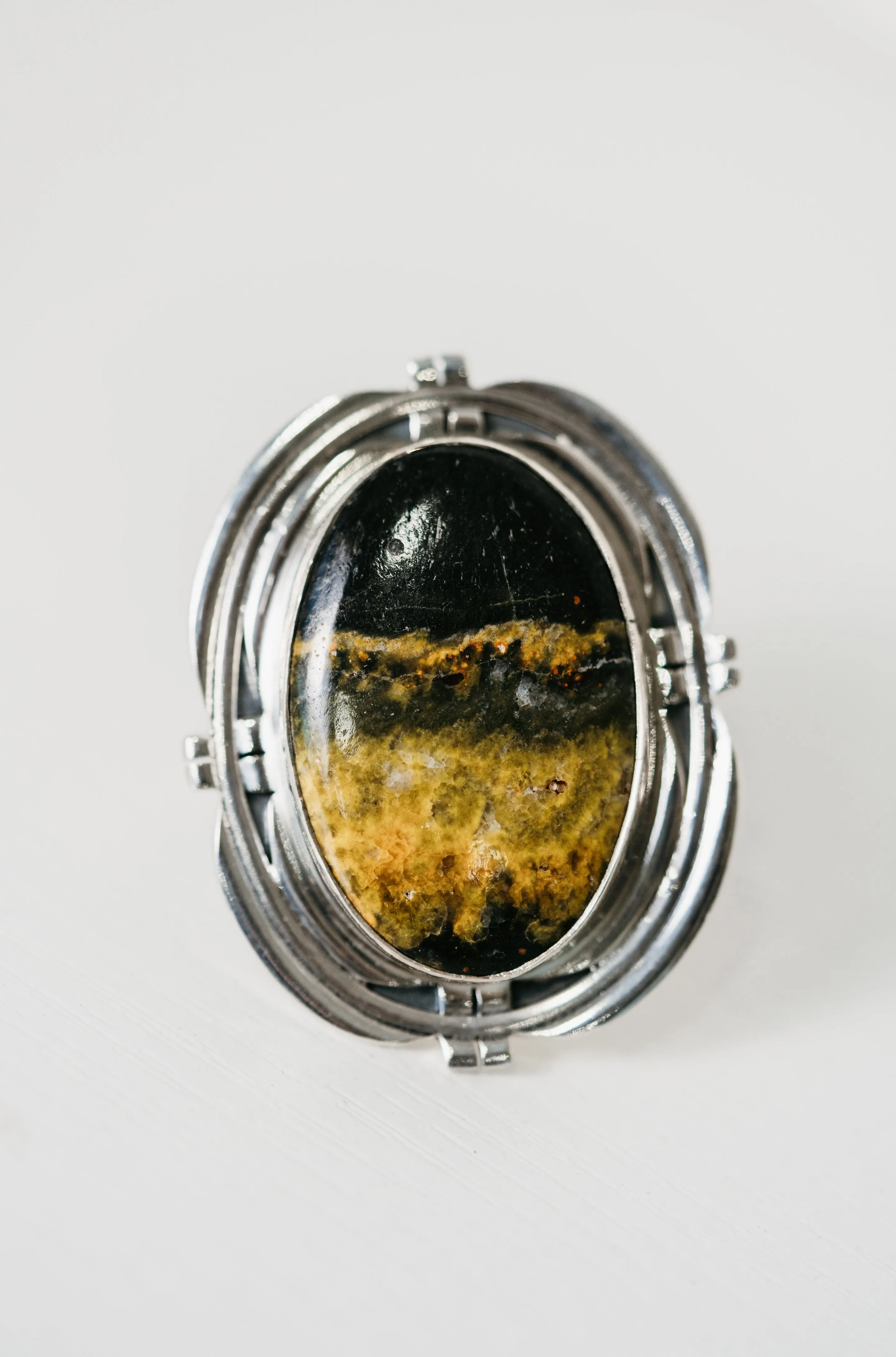 Knoxville Ring | Bumblebee Jasper sold by Goldie Lew product image thumbnail 2