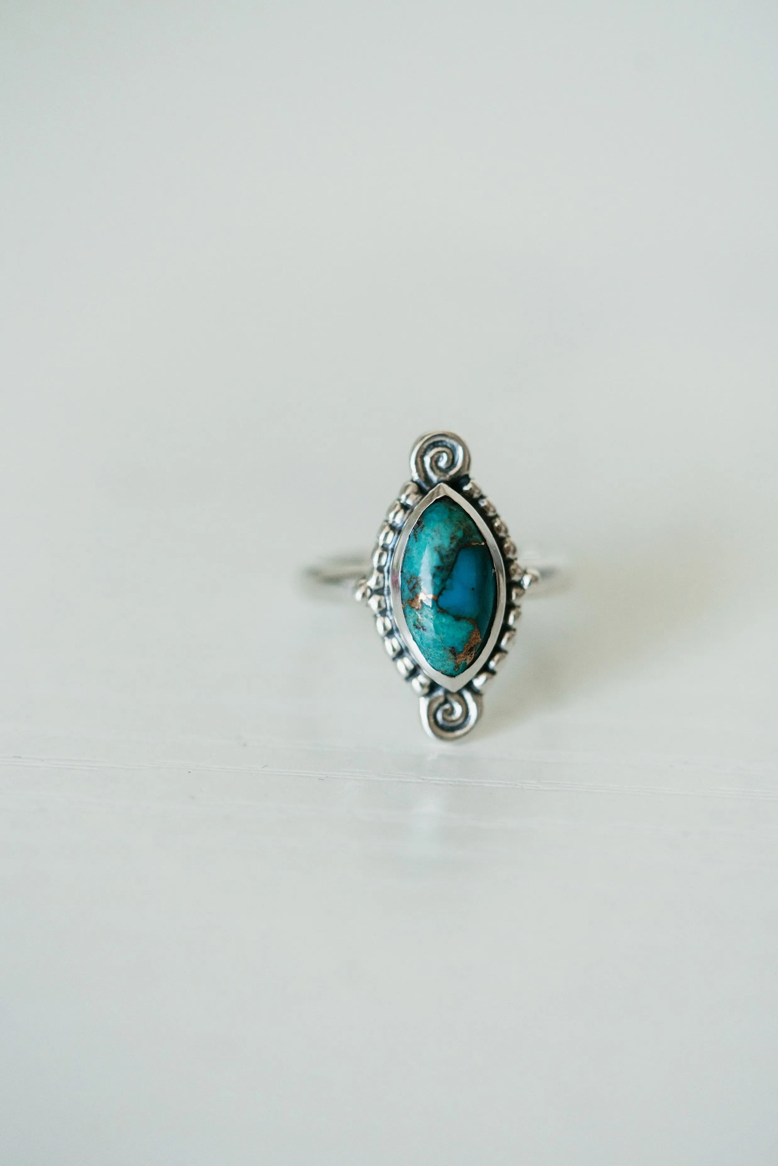 Julane Ring | Blue Copper Turquoise sold by Goldie Lew product image thumbnail 2