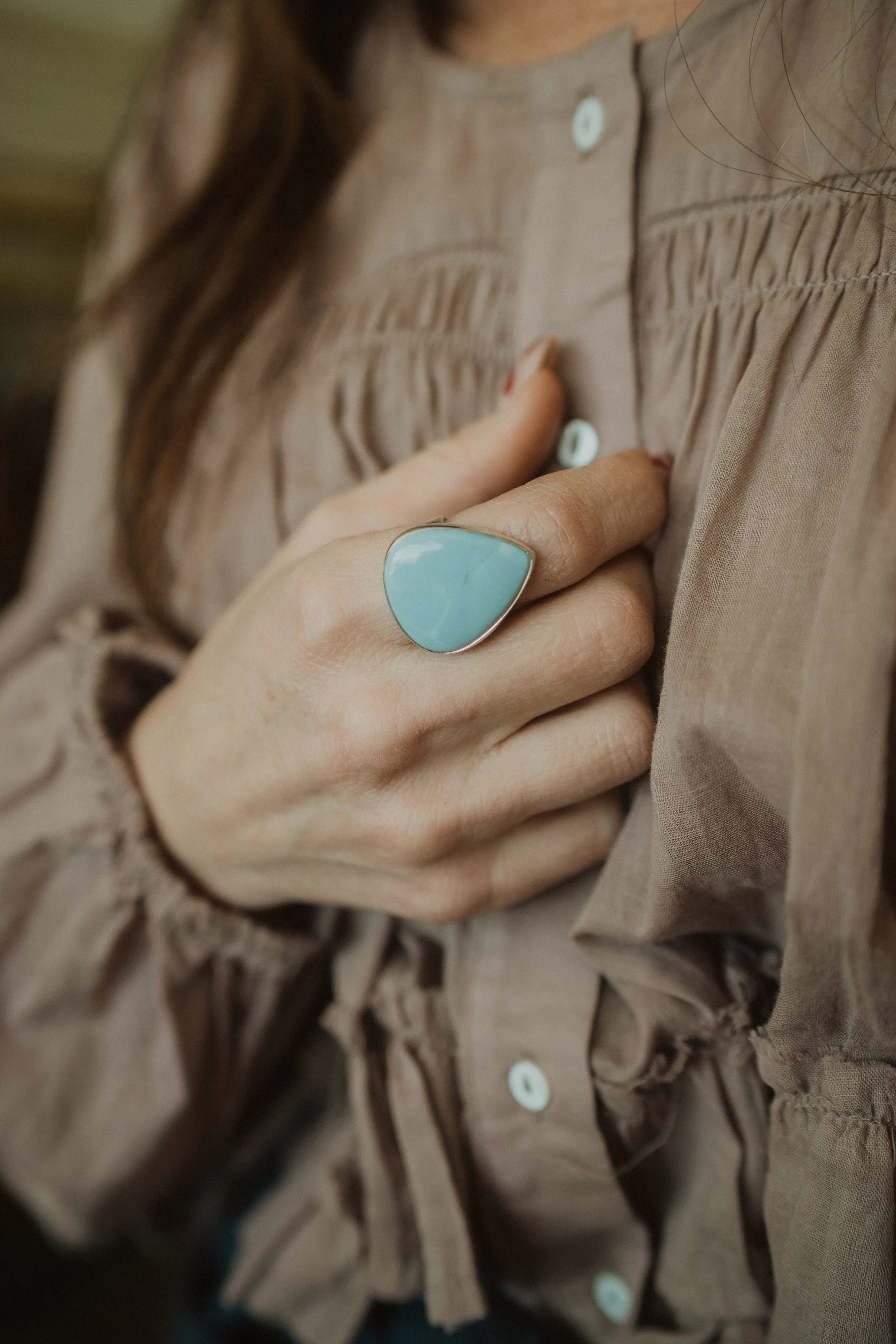 Janessa Ring | Blue Opal sold by Goldie Lew product image thumbnail 2