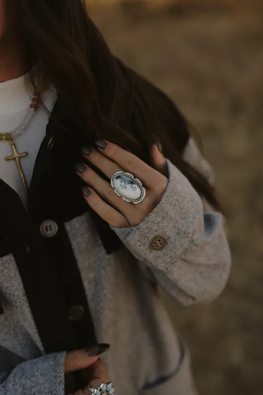 Laguna Ring | Dendritic Opal sold by Goldie Lew
