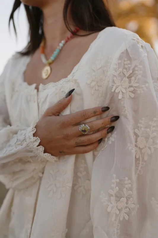 Tate Ring | Tasmanian Serpentine sold by Goldie Lew