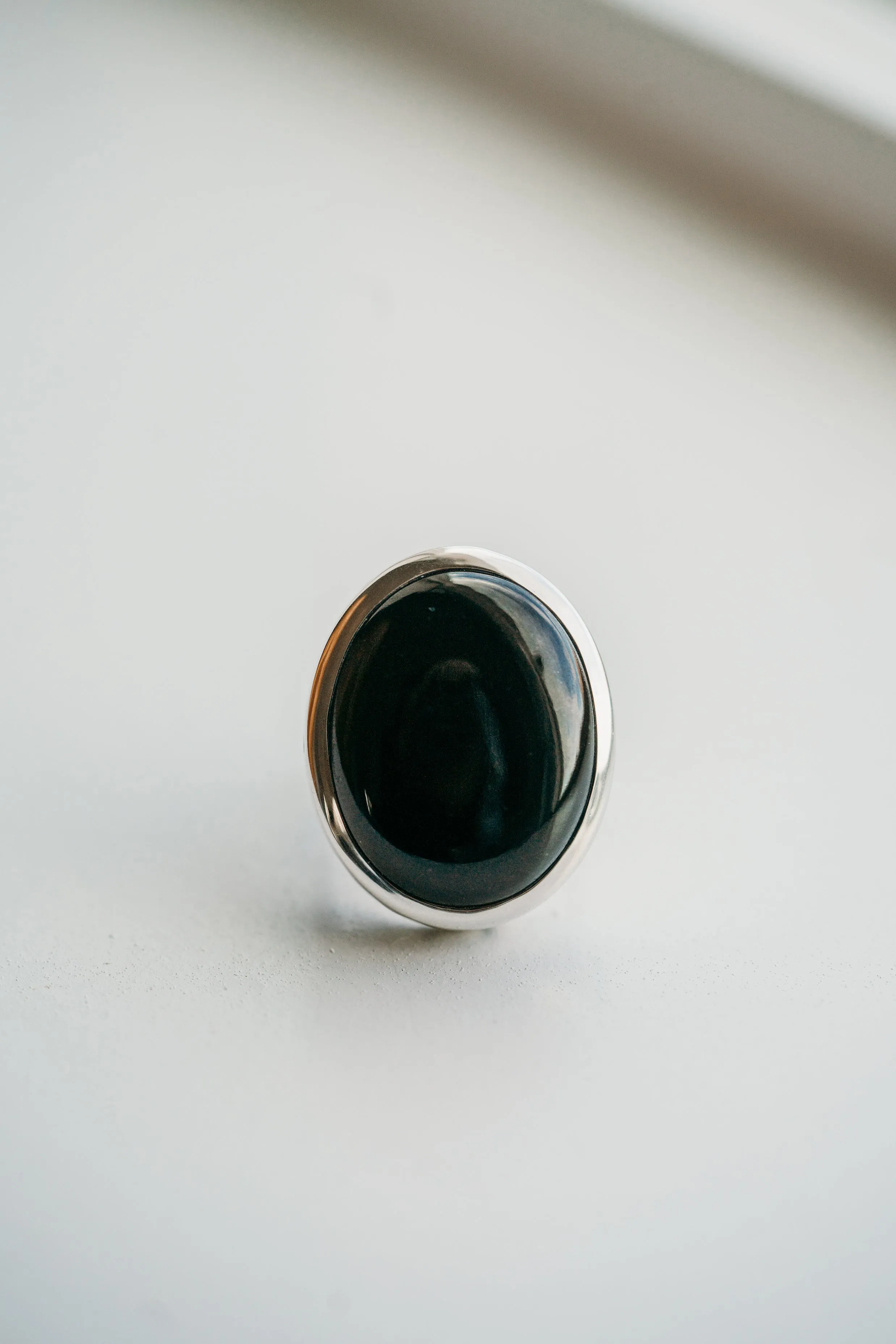 Rocky Ring | Black Onyx sold by Goldie Lew