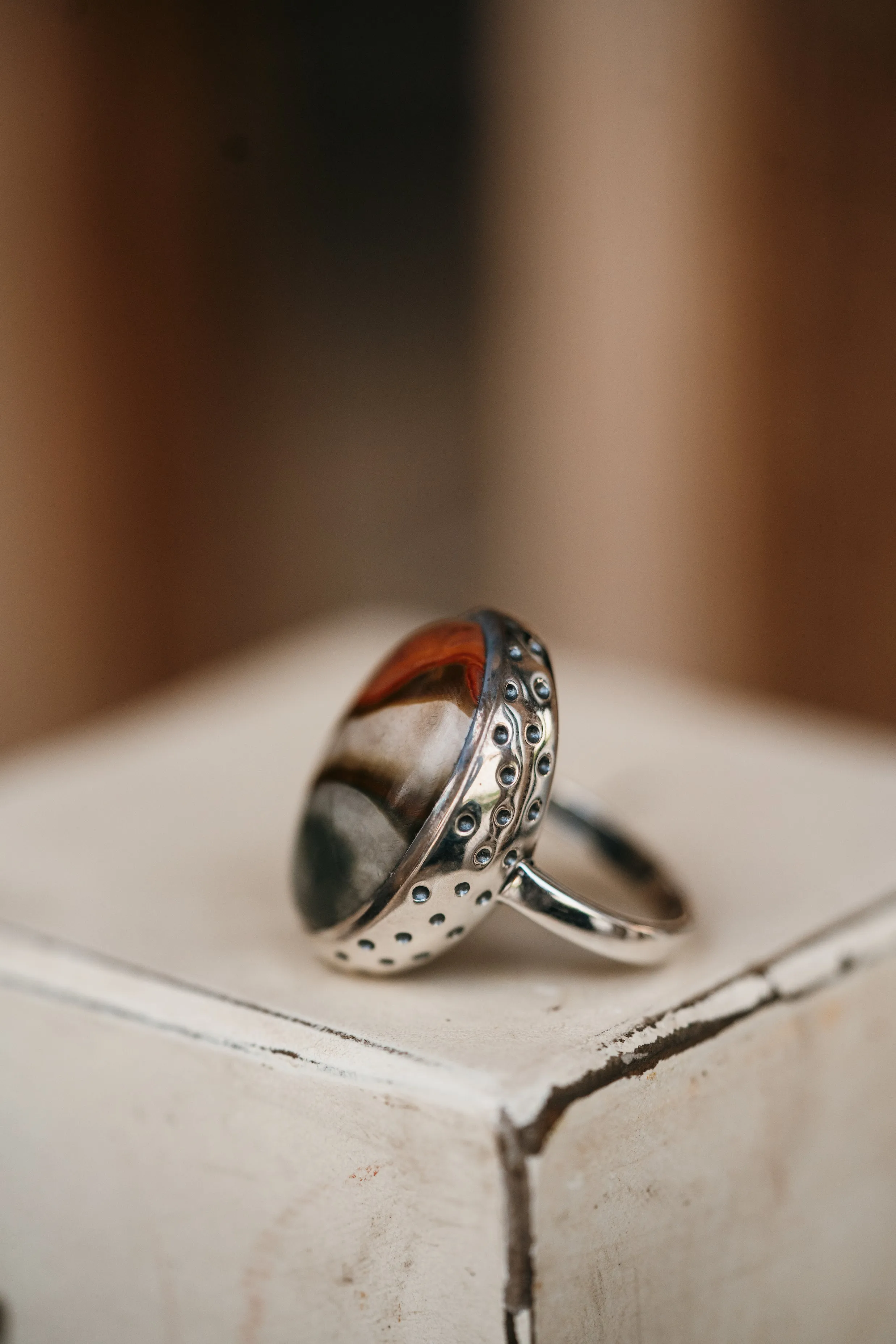 Rocky Ring | Polychrome Jasper sold by Goldie Lew product image thumbnail 3