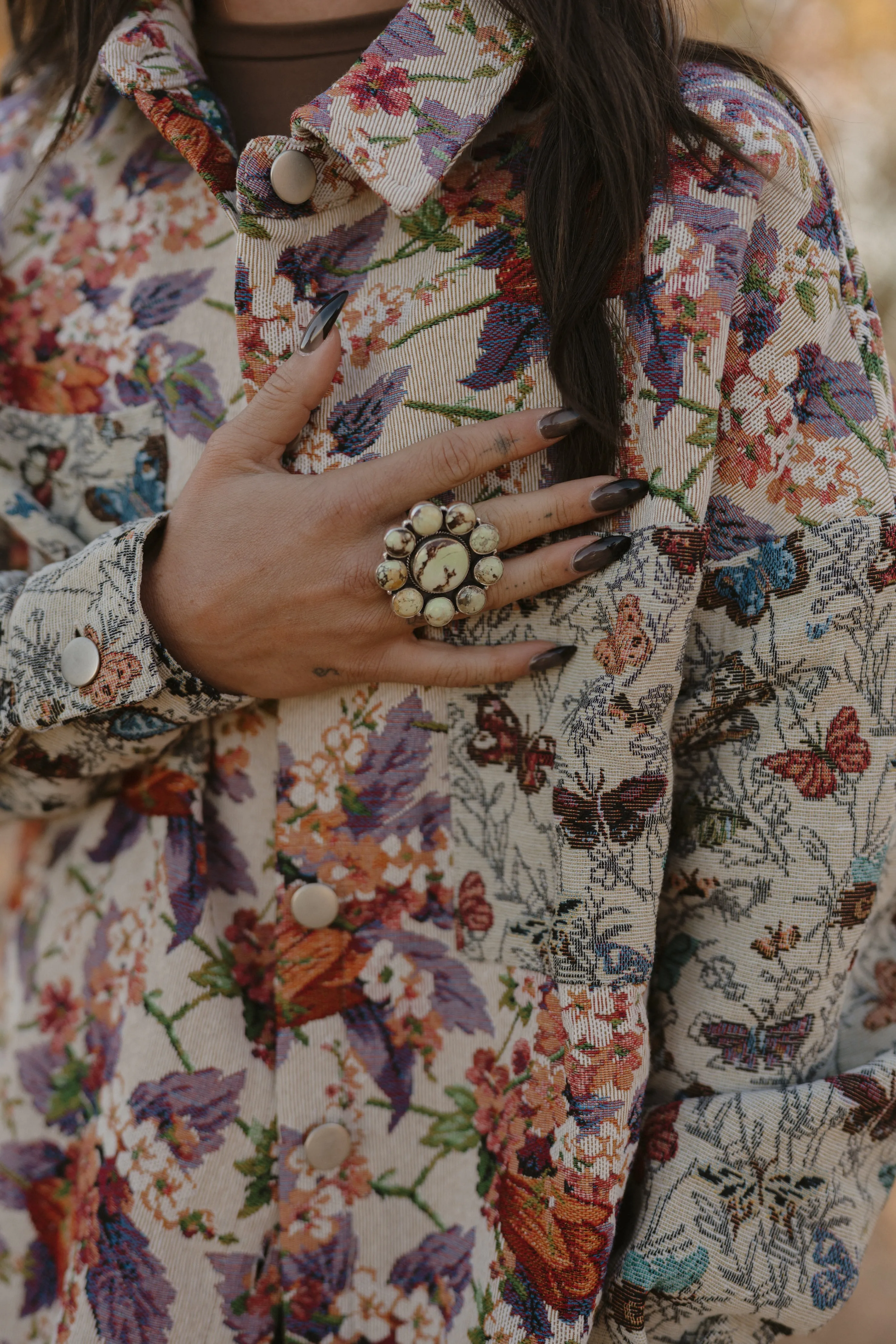 Jessalynn Ring | Lemon Chrysoprase sold by Goldie Lew