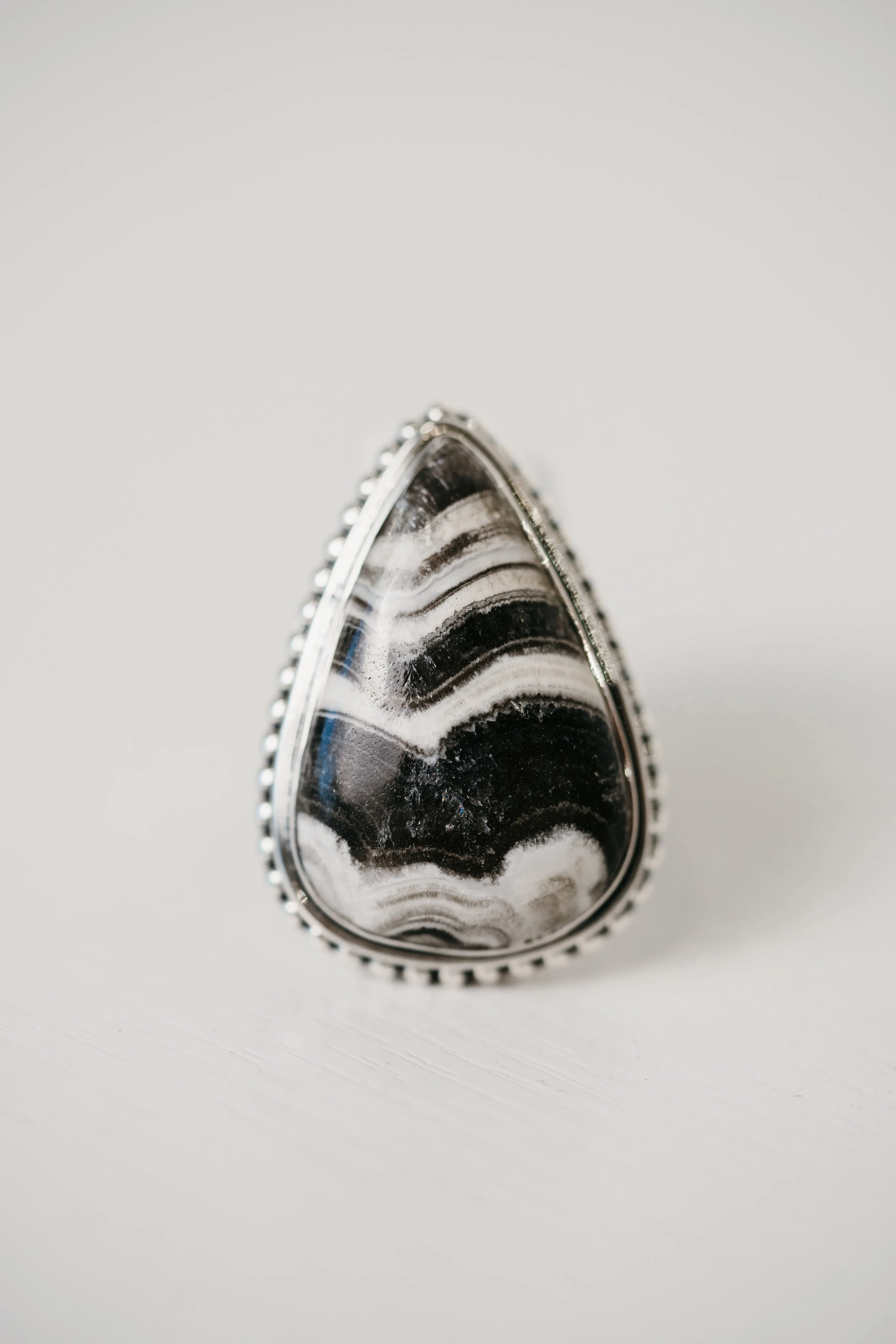 Acosta Ring | Zebra Jasper sold by Goldie Lew product image thumbnail 3
