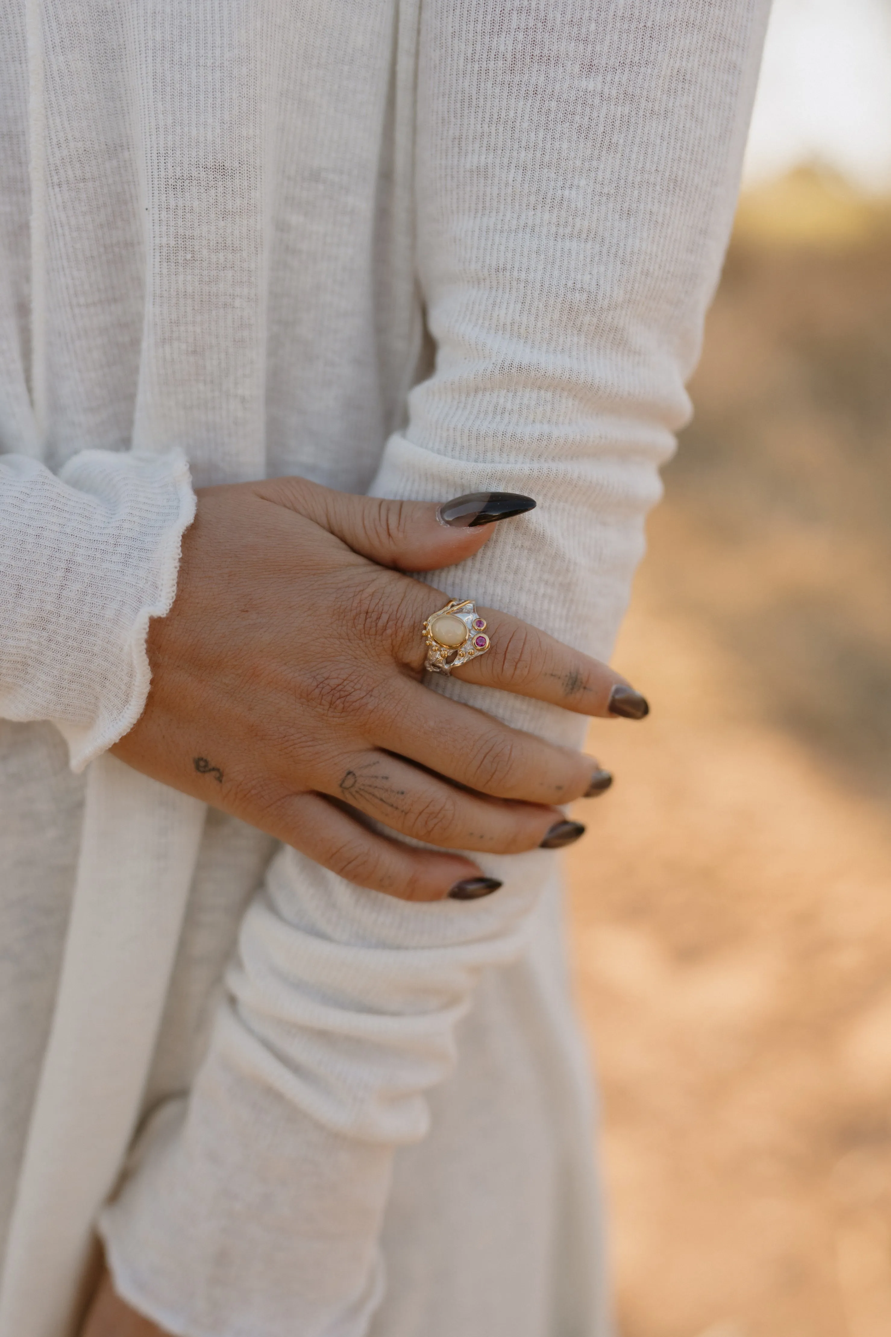 Pippa Ring | Ethiopian Opal sold by Goldie Lew product image thumbnail 3