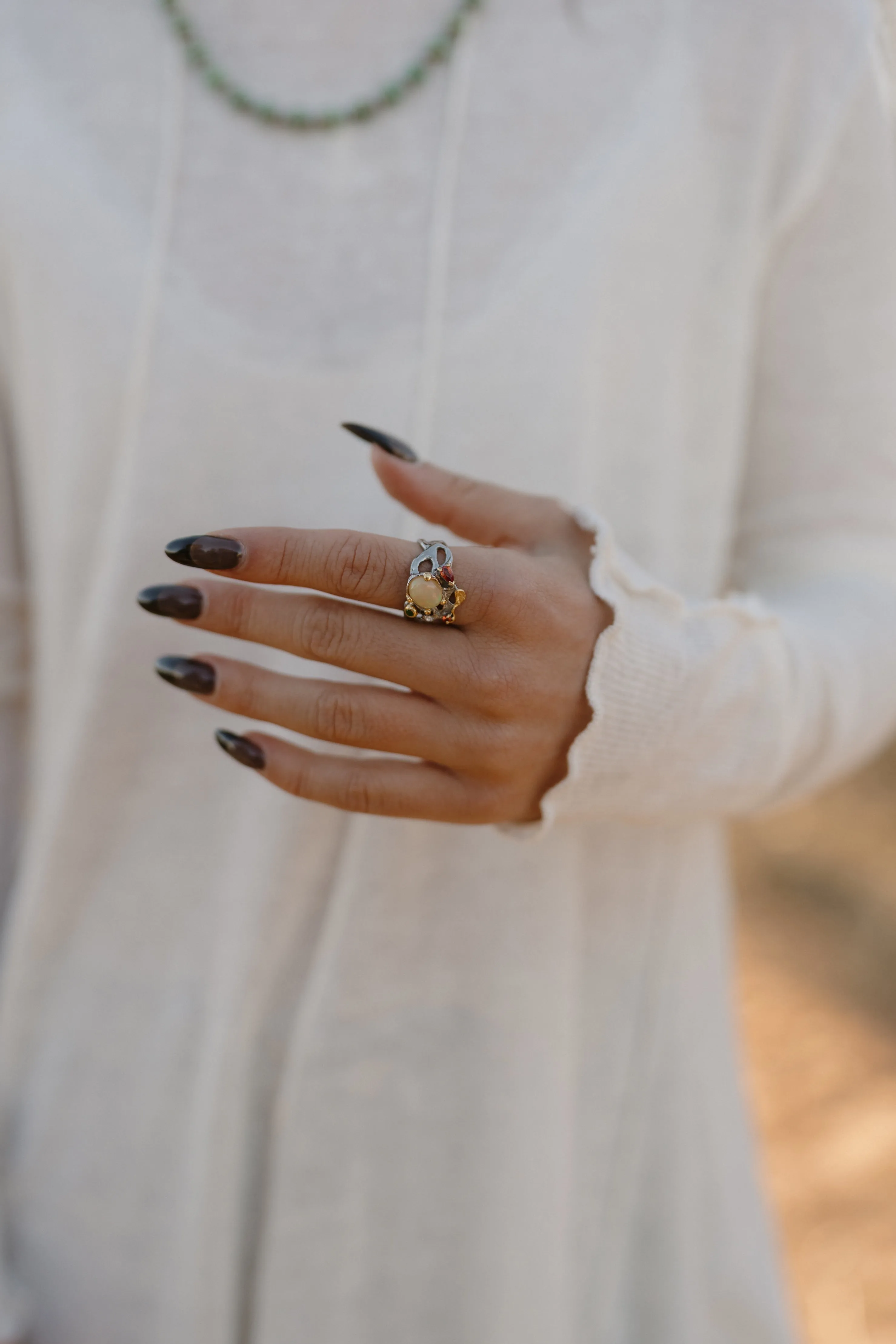 Pippa Ring | Ethiopian Opal sold by Goldie Lew product image thumbnail 5