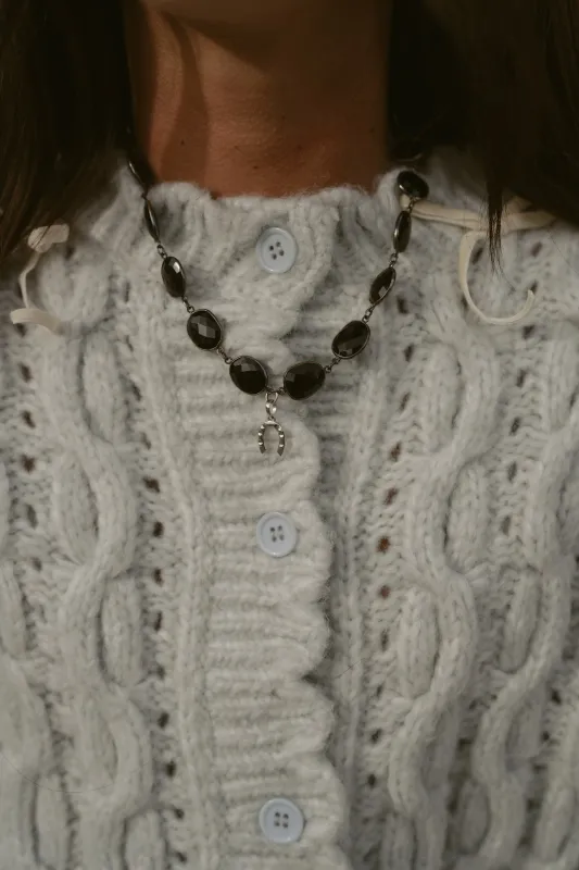 Silver Luck Necklace made by Goldie Lew