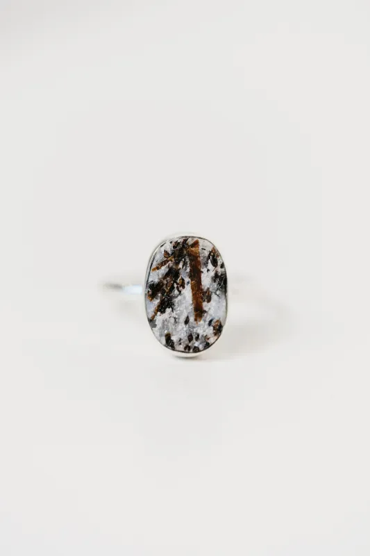 Brioni Ring | Astrophyllite made by Goldie Lew