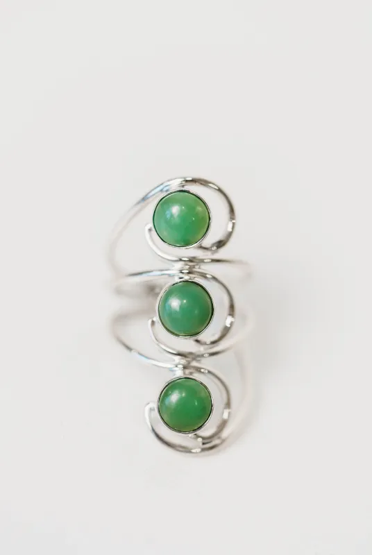 Wescott Ring | Chrysoprase sold by Goldie Lew
