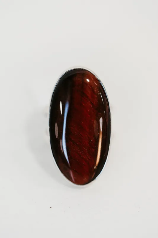 Drake Ring | Red Tiger's Eye sold by Goldie Lew