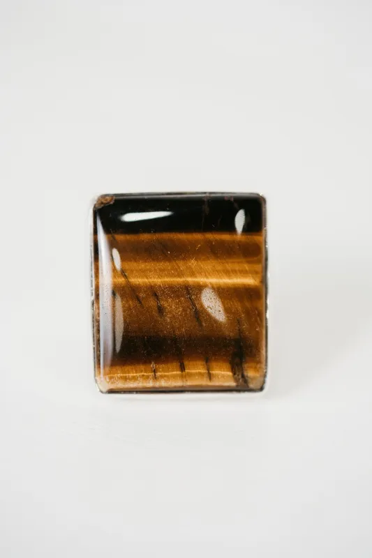 Gonzales Ring | Tiger's Eye sold by Goldie Lew