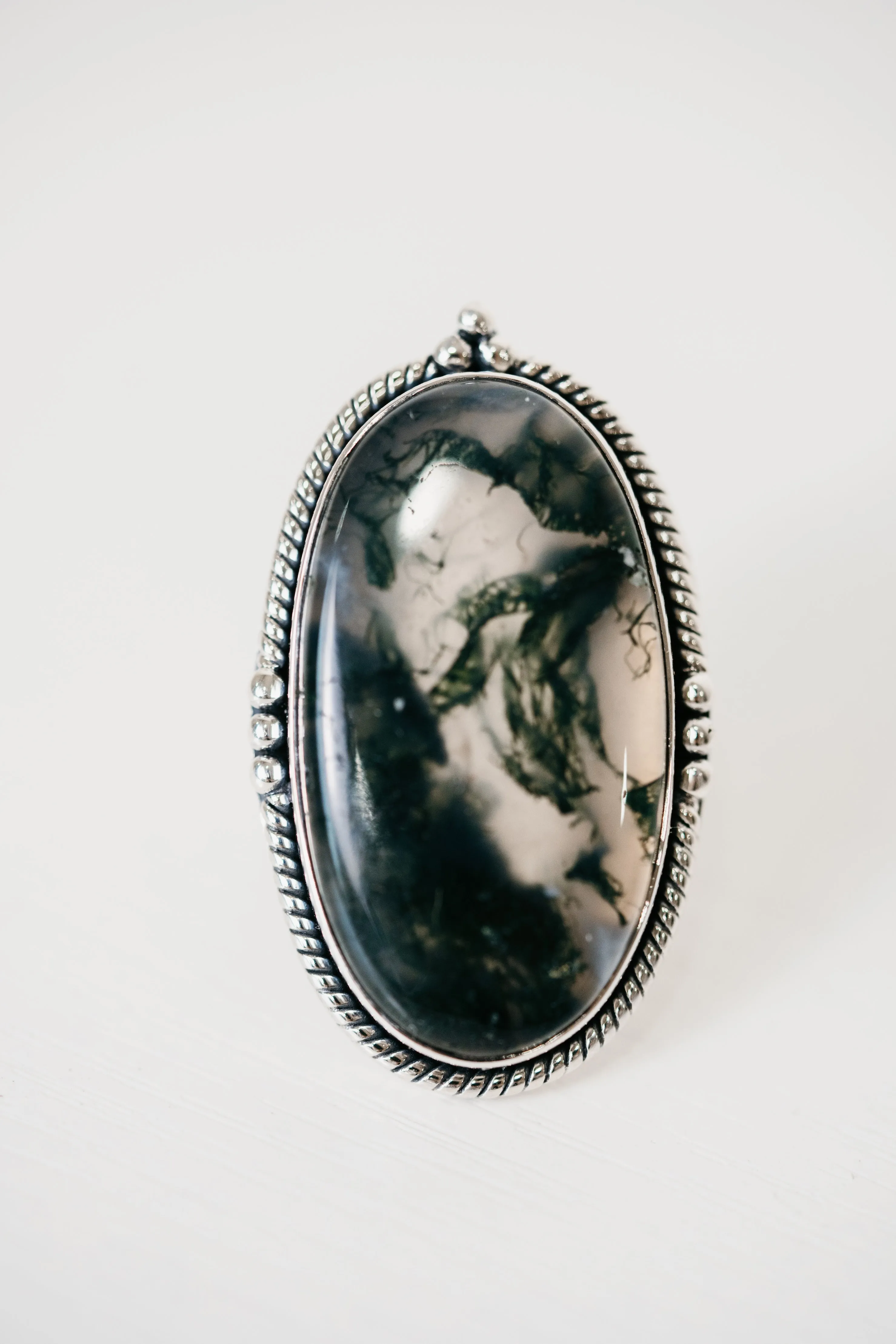 Andorra Ring | Moss Agate sold by Goldie Lew