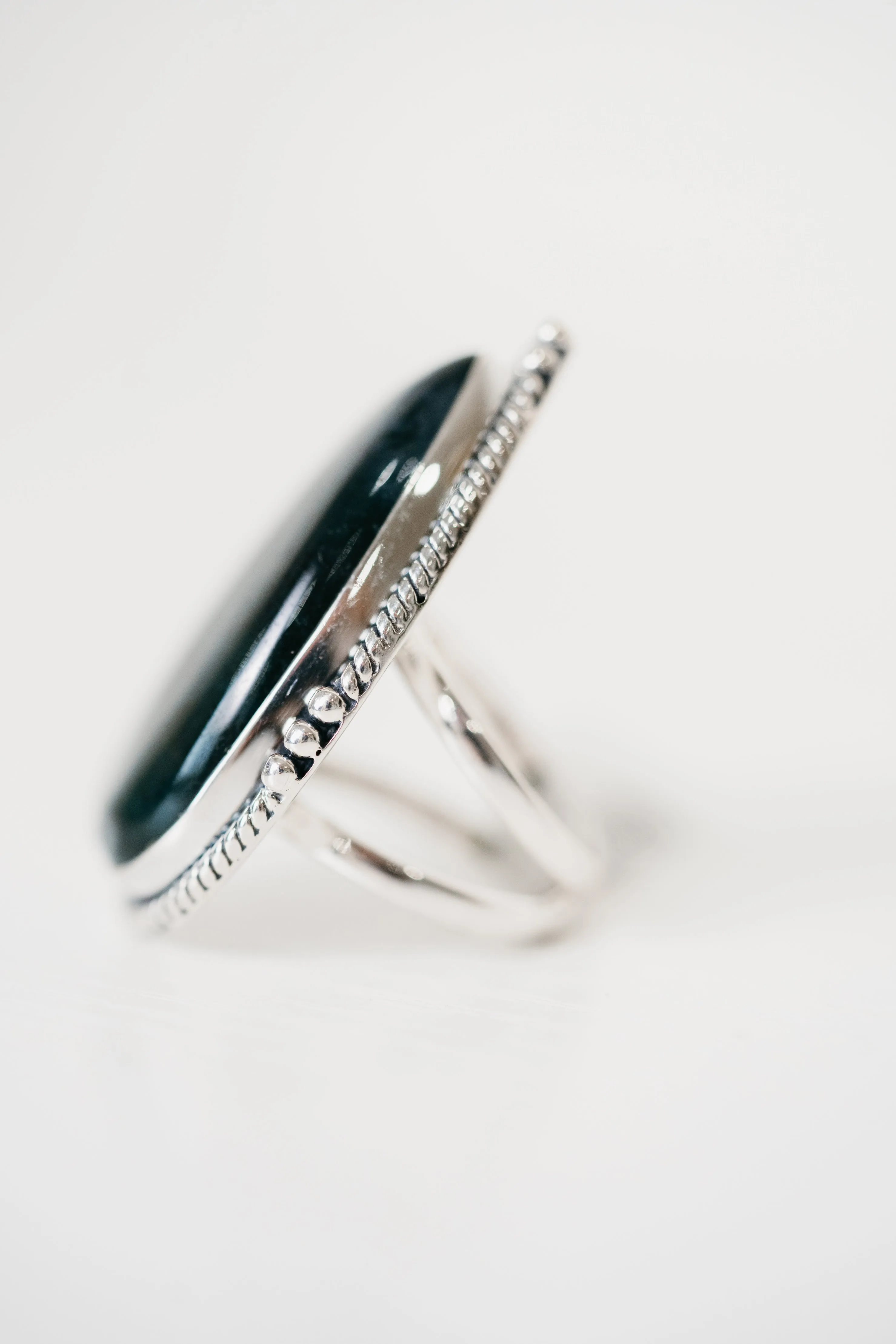 Andorra Ring | Moss Agate sold by Goldie Lew product image thumbnail 4