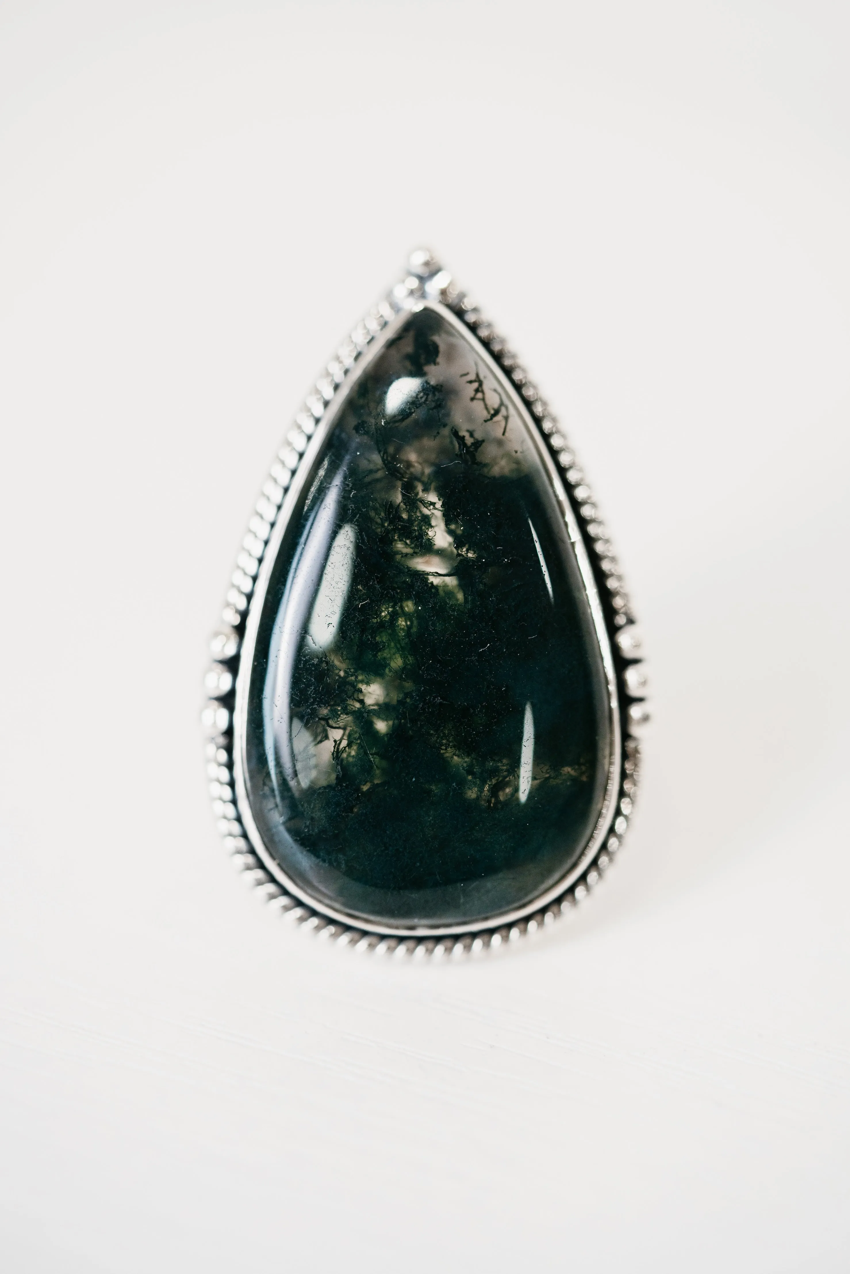 Andorra Ring | Moss Agate sold by Goldie Lew product image thumbnail 3