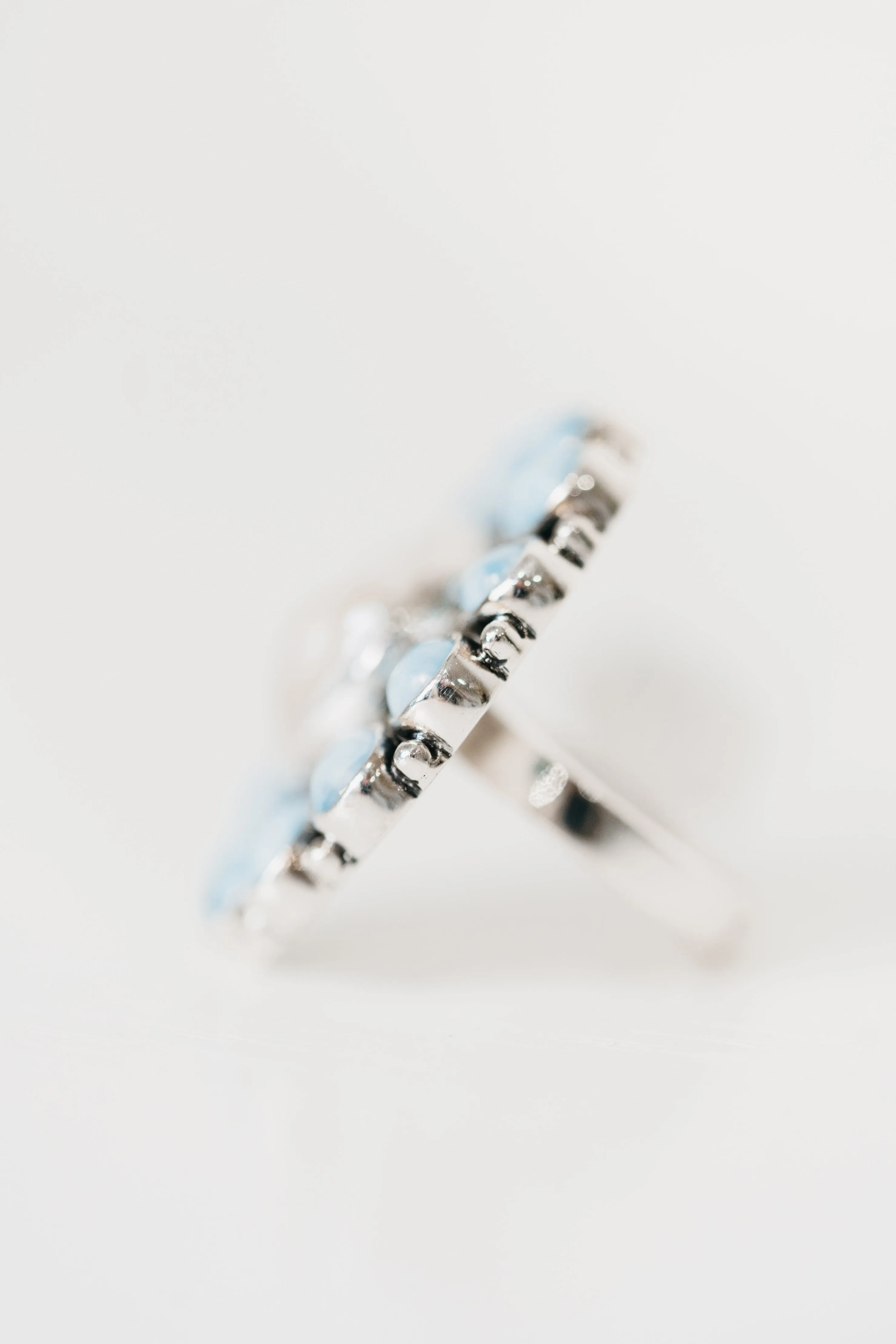 Surefire Ring | Larimar + Pearl sold by Goldie Lew product image thumbnail 3