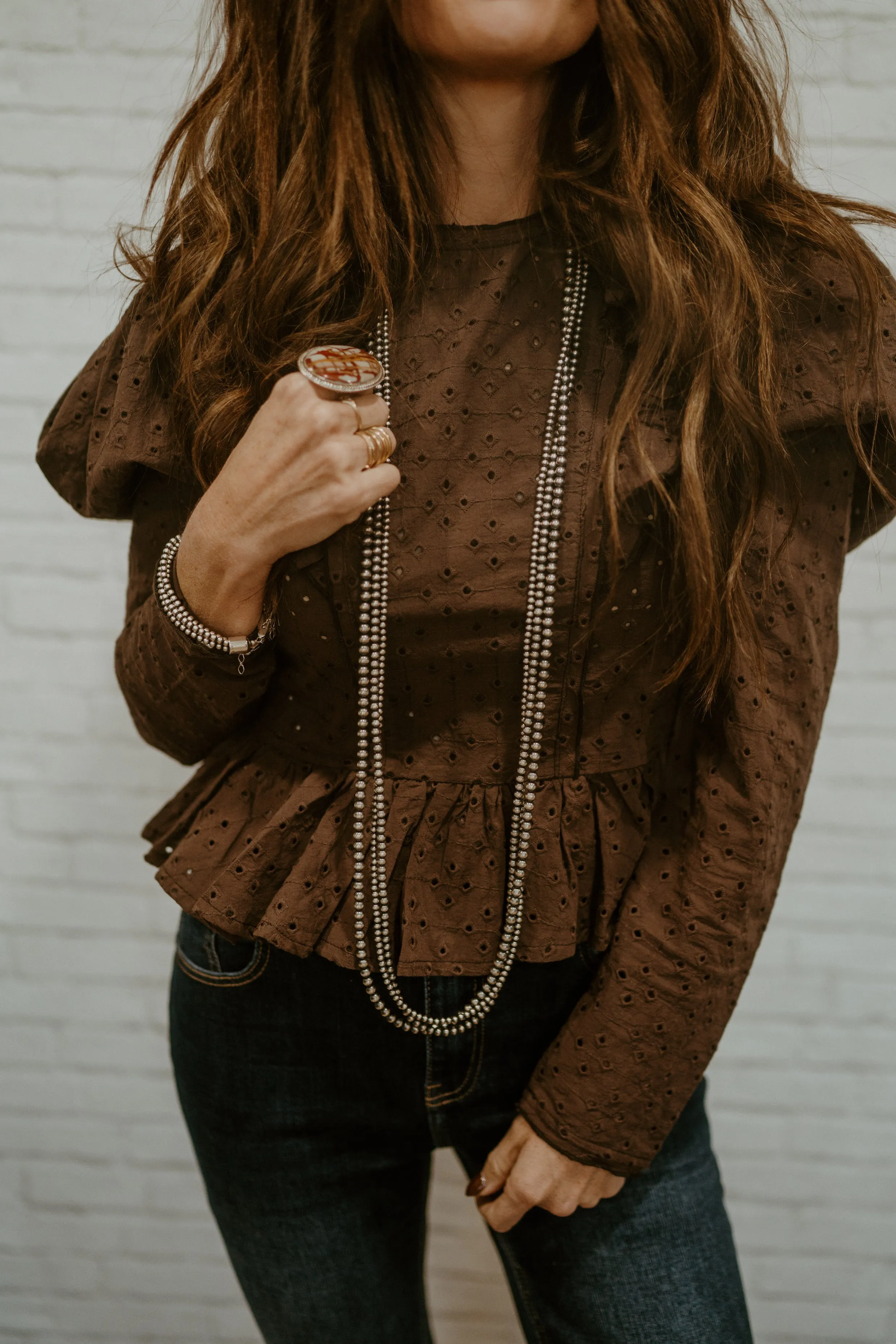 Maxine Necklace | 48 inch sold by Goldie Lew product image thumbnail 5