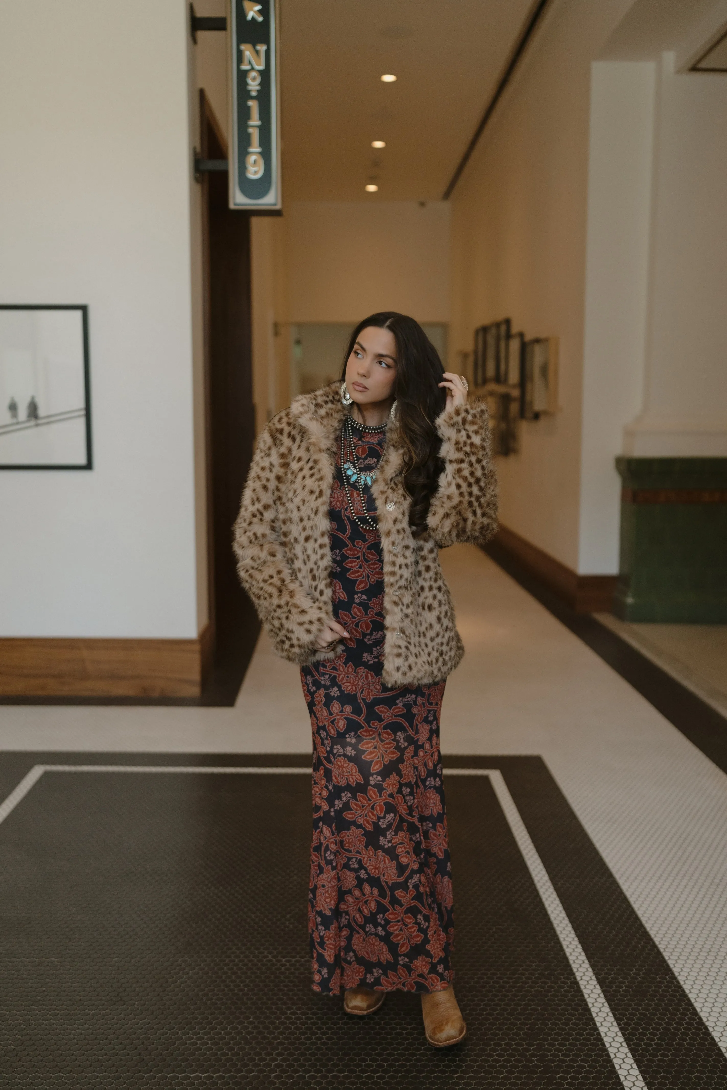 Spotted Fur Jacket sold by Goldie Lew product image thumbnail 3