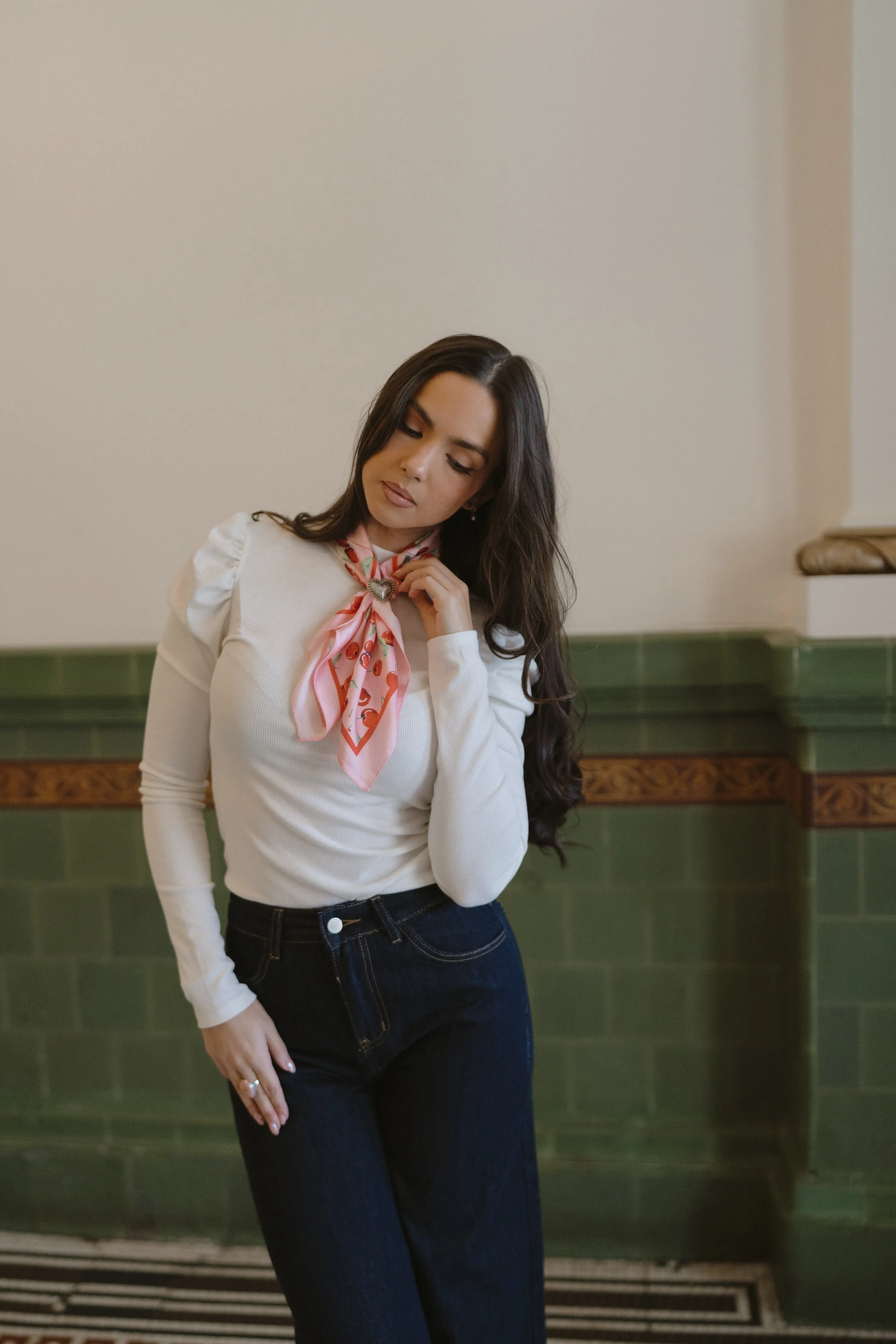 Cherry Pie Scarf sold by Goldie Lew product image thumbnail 5