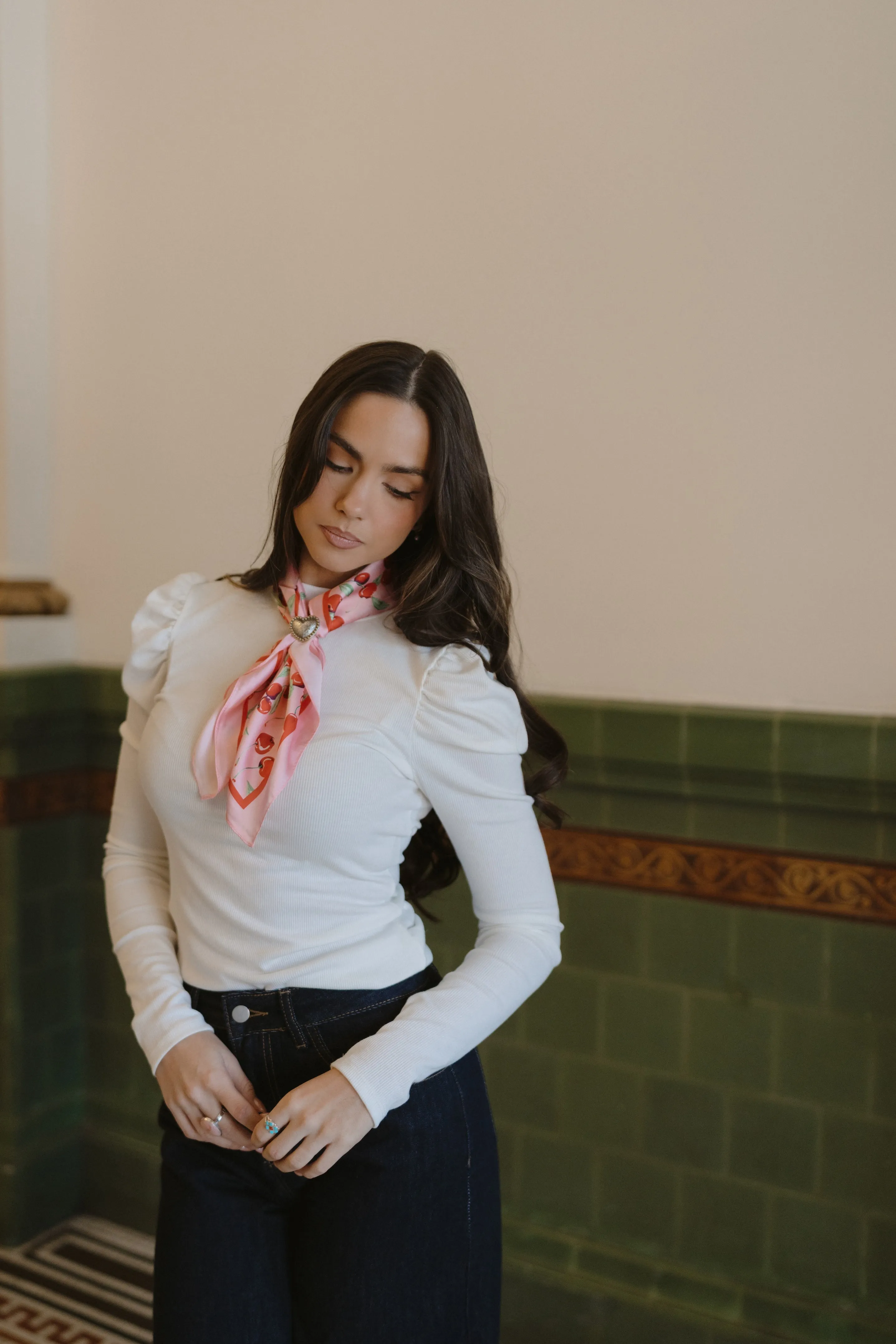 Cherry Pie Scarf sold by Goldie Lew product image thumbnail 4