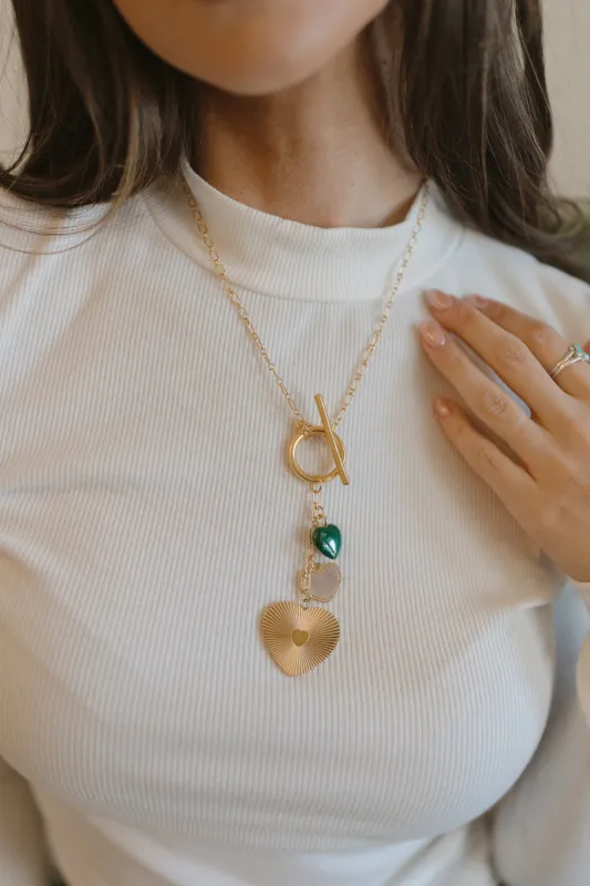 Be Mine Necklace | Green sold by Goldie Lew