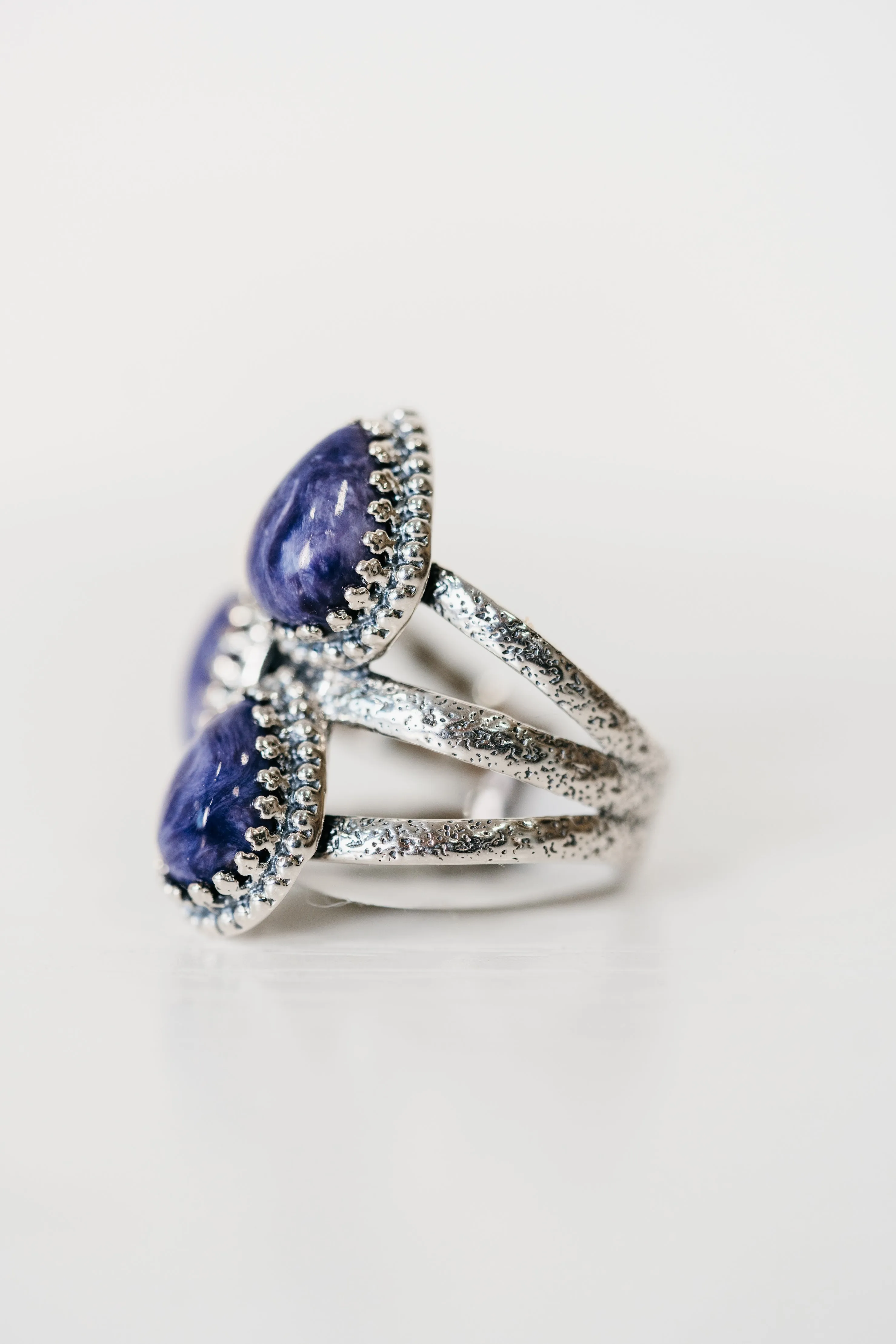 Orleans Ring | Purple Charoite sold by Goldie Lew product image thumbnail 3