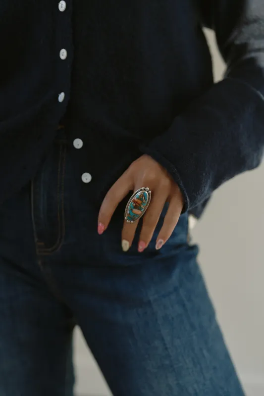 Carlisa Ring | Spiny Turquoise sold by Goldie Lew