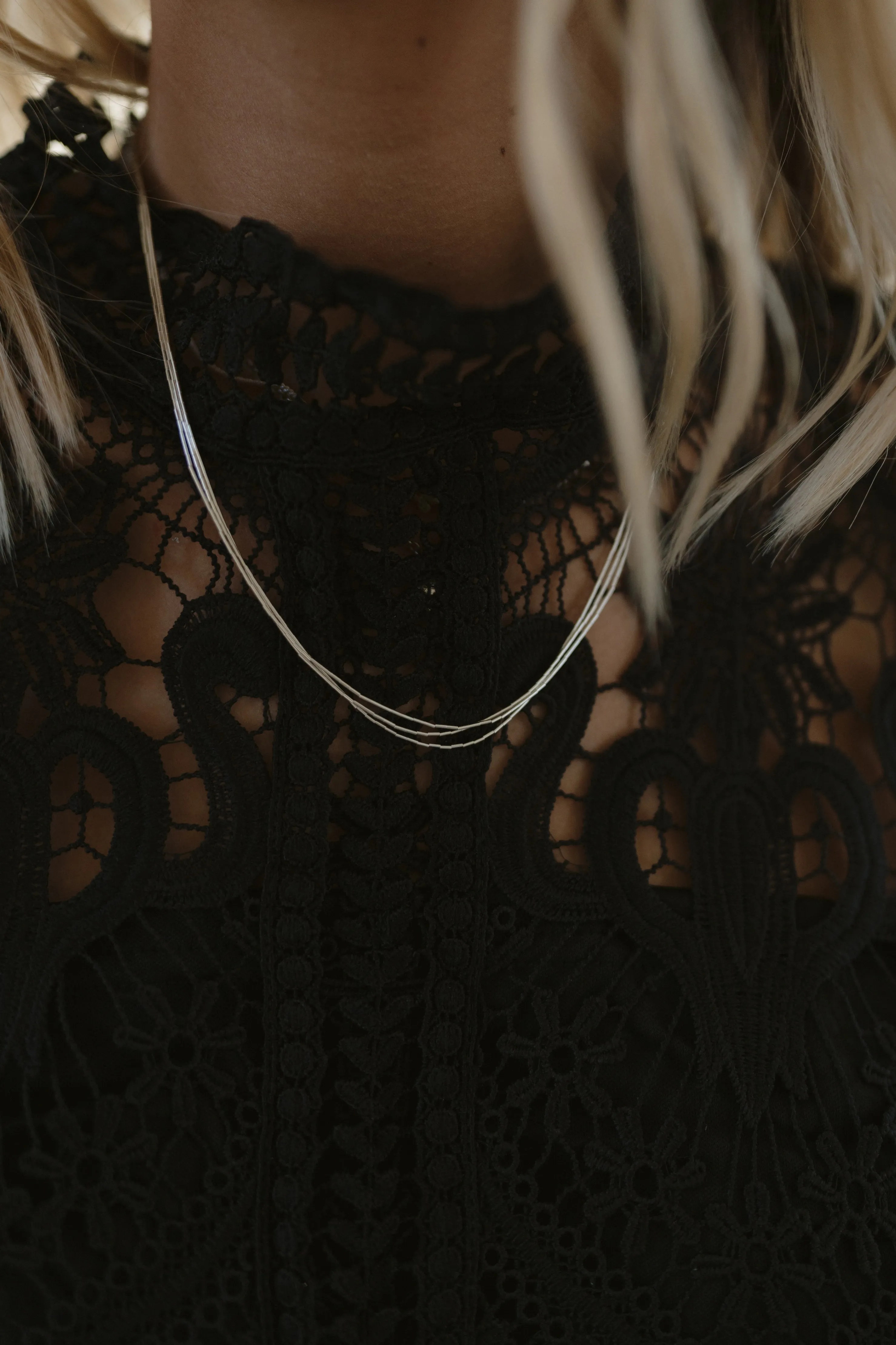 Andie Necklace | 3 Strand sold by Goldie Lew product image thumbnail 4