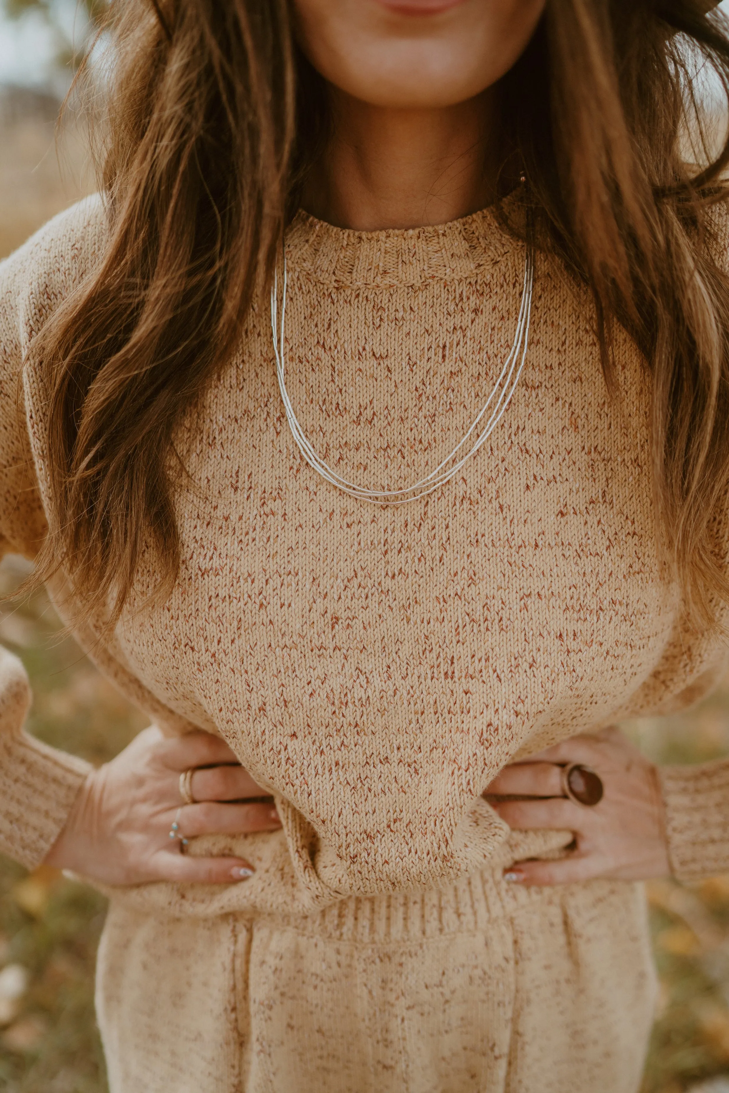 Andie Necklace | 3 Strand sold by Goldie Lew product image thumbnail 2