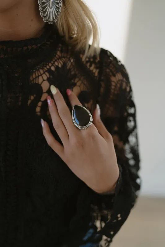 Betsy Ring | Black Onyx sold by Goldie Lew