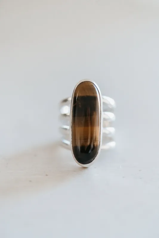 Cheyenne Ring | Tiger's Eye sold by Goldie Lew