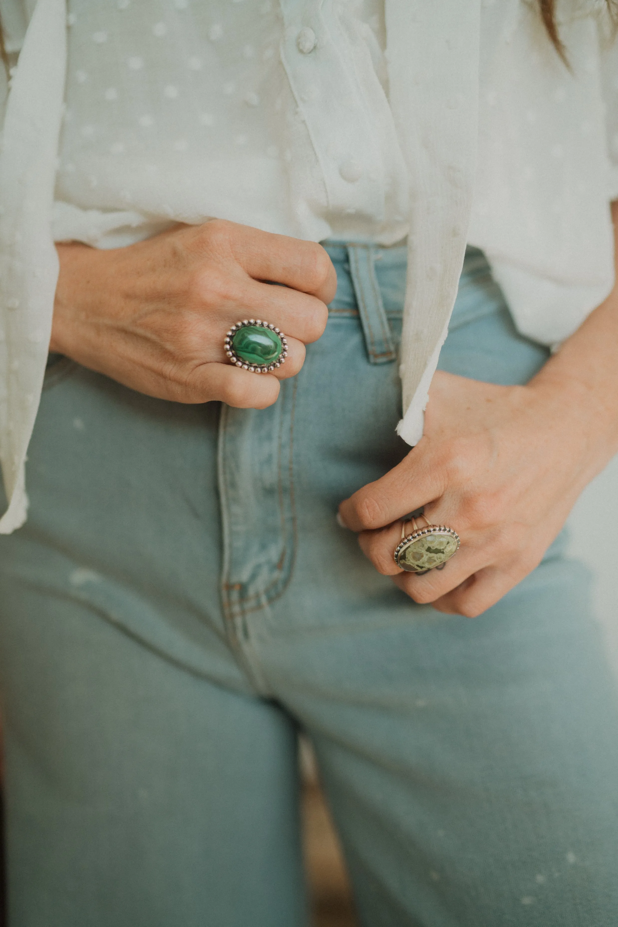 Henderson Ring | Malachite sold by Goldie Lew product image thumbnail 3