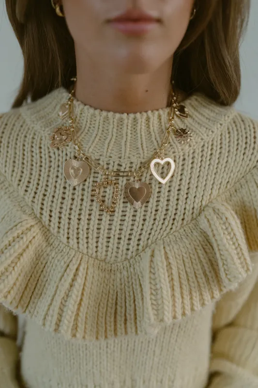 Hearts In Bloom Necklace made by Goldie Lew