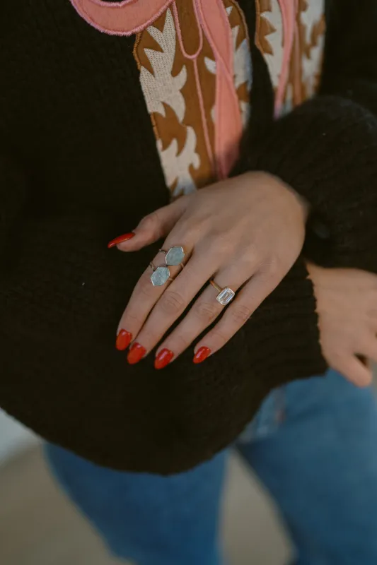 Vitamin Sea Ring | Aquamarine sold by Goldie Lew