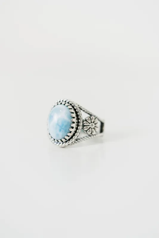 Lee Ring | Larimar made by Goldie Lew